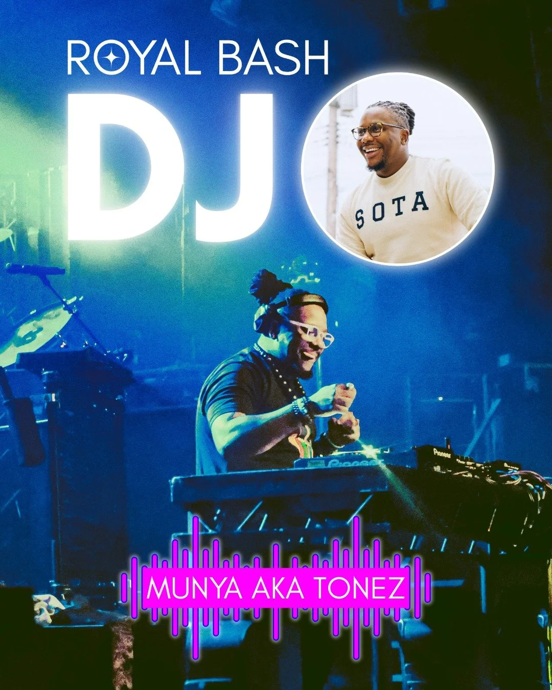 🎶 We are thrilled to have the incredible DJ Munya, aka TONEZ @twtonz, lighting up the dance floor at Royal Bash on March 14! After an inspiring program dedicated to raising funds for @hopkinsschools, get ready to dance the night away with electrifyi