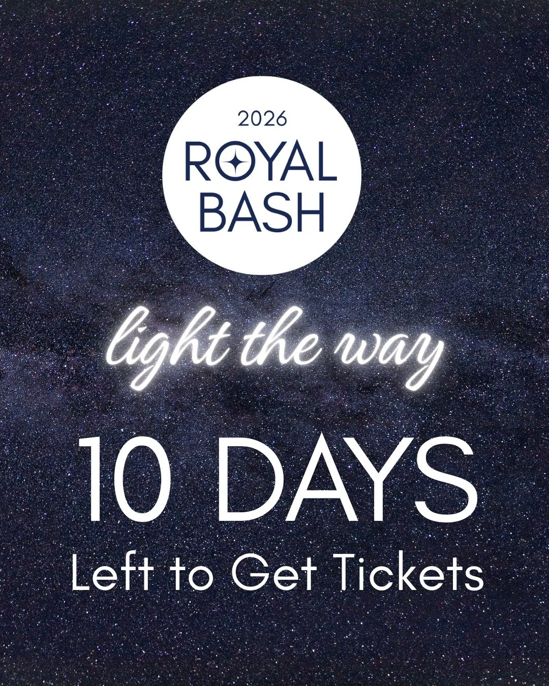 🌟TEN DAYS 🌟 left to get tickets to Royal Bash 2026! Join us to celebrate and support @hopkinsschools 💙- Don't wait, get your tickets today. If you know you can't make it, register (FREE) as a virtual silent auction bidder. Our silent auction opens