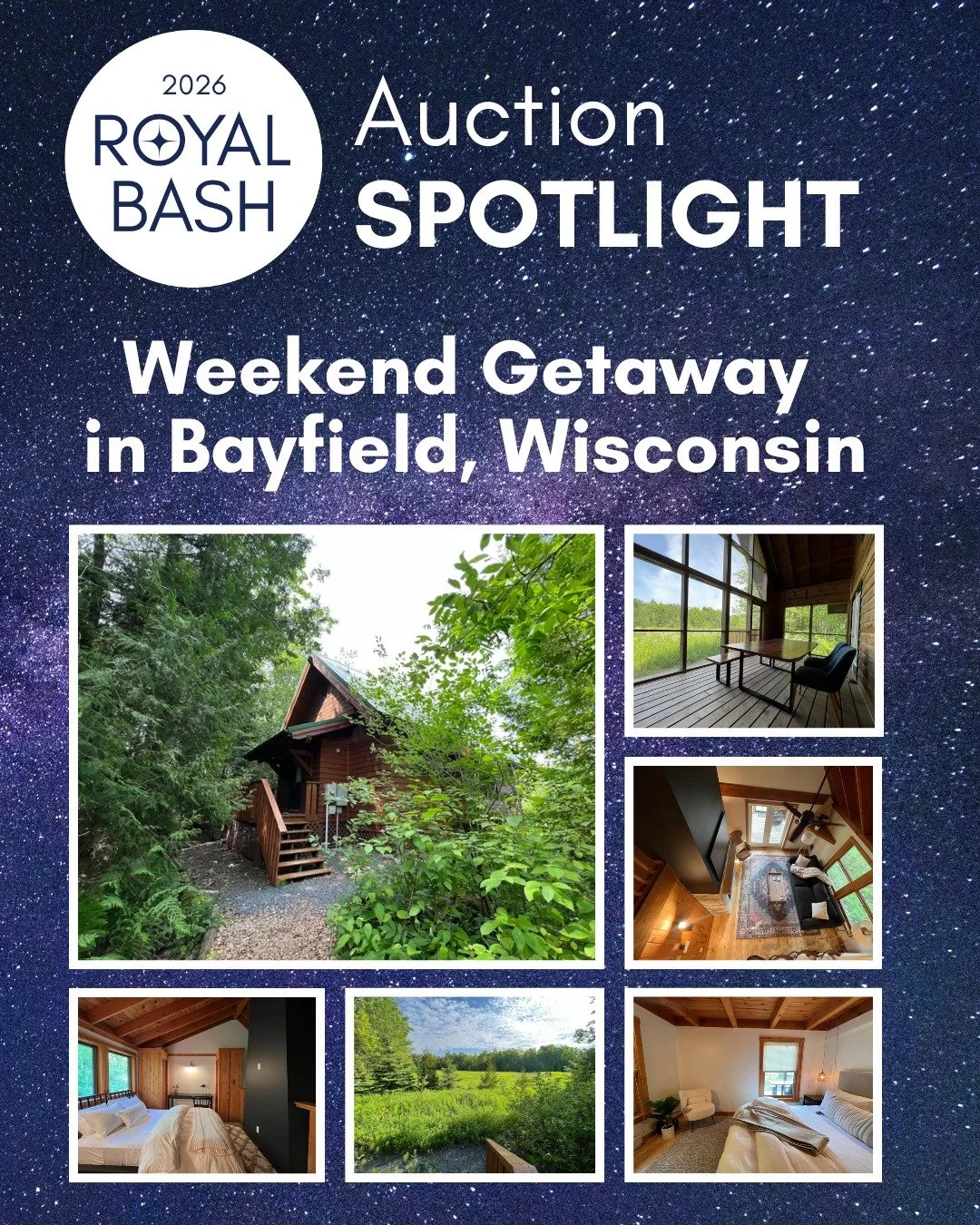 Need a getaway? How about a weekend in Bayfield at Mayor @hanlonforhopkins Hemlock Chalet cabin? Or a Mexican vacation? Or what about a staycation in Stillwater with a river cruise? Start bidding in the Royal Bash silent auction! Auction link in bio.