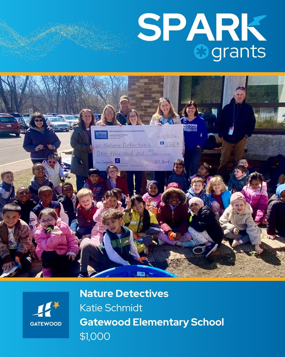 🔍🌱 @gatewood_elementary  Outdoor Kindergarten is creating young detectives by turning the school grounds into a living lab with microscopes and trail cameras with the help of teacher Katie Schmidt. Students will observe plants, insects, and wildlif