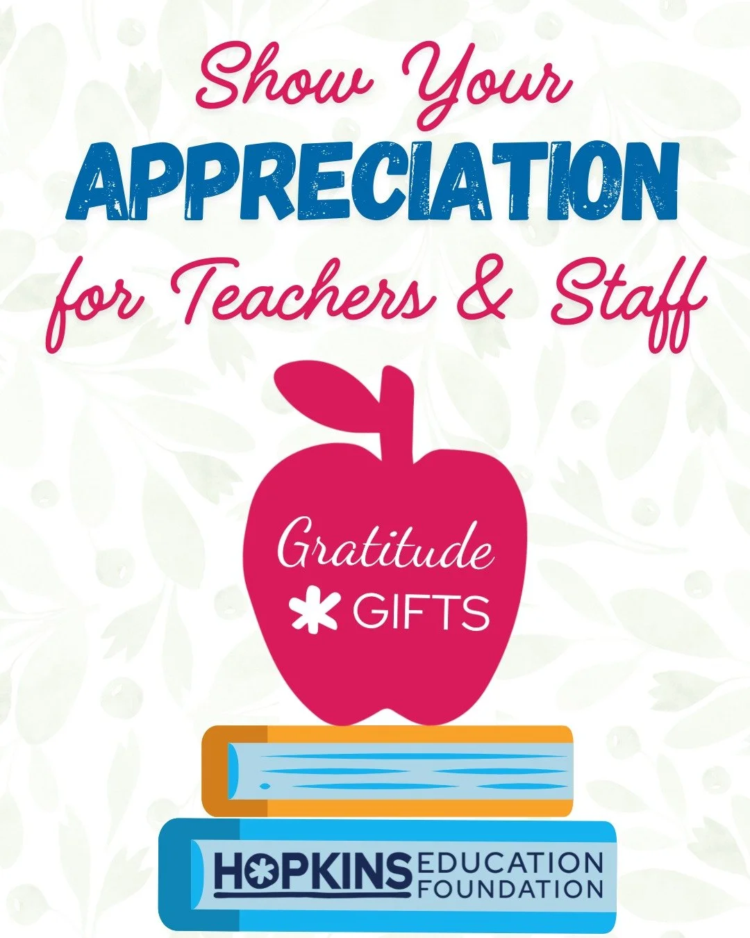 It's TEACHER APPRECIATION WEEK, and we are filled with love for the many, many people who help our students succeed and fill their days with joy and learning. Show your gratitude by ordering Gratitude Gifts for the special teachers and staff in your 