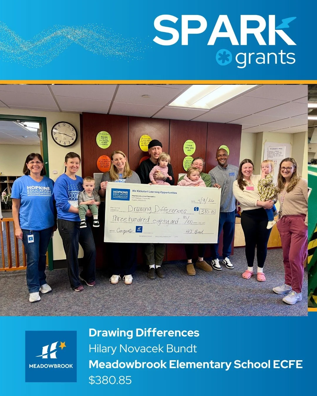 SPARK GRANT SPOTLIGHT
🖍️📚 Updated curriculum at Harley Hopkins Family Center @hopkins_early_childhood will help caregivers explore race, identity, and belonging with young children through books and art activities, thanks to teacher Hilary Novacek 