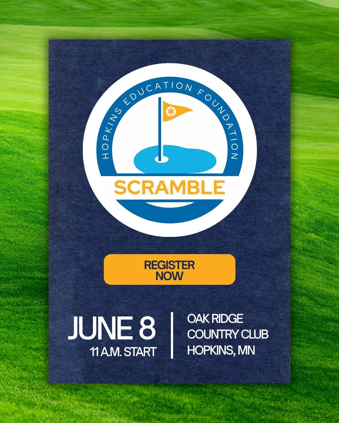Get ready to swing into action at our second annual HEF Golf Scramble at @oakridgemn Country Club! Whether you're a seasoned pro or a casual player, this event promises a day full of fun, friendly competition, and great company. Registration closes M