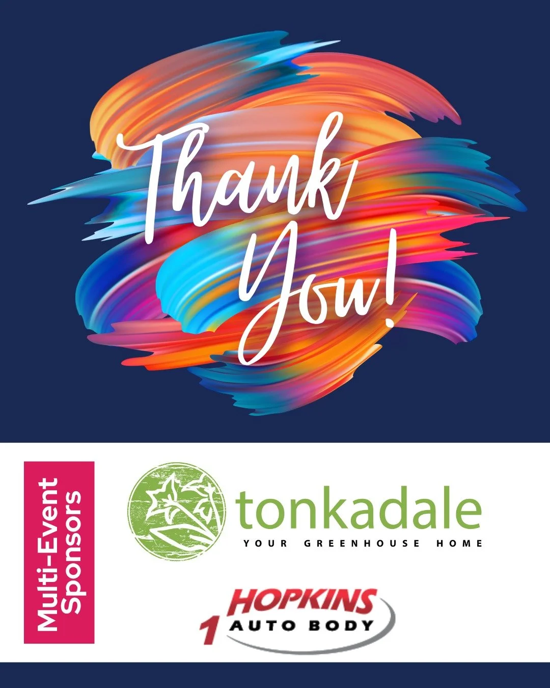 We are so grateful to our multi-event sponsors who help us all year long. Thank you to @tonkadale and Hopkins Auto Body! Your continued support makes it possible for us to help kickstart classroom projects for Hopkins students and teachers.