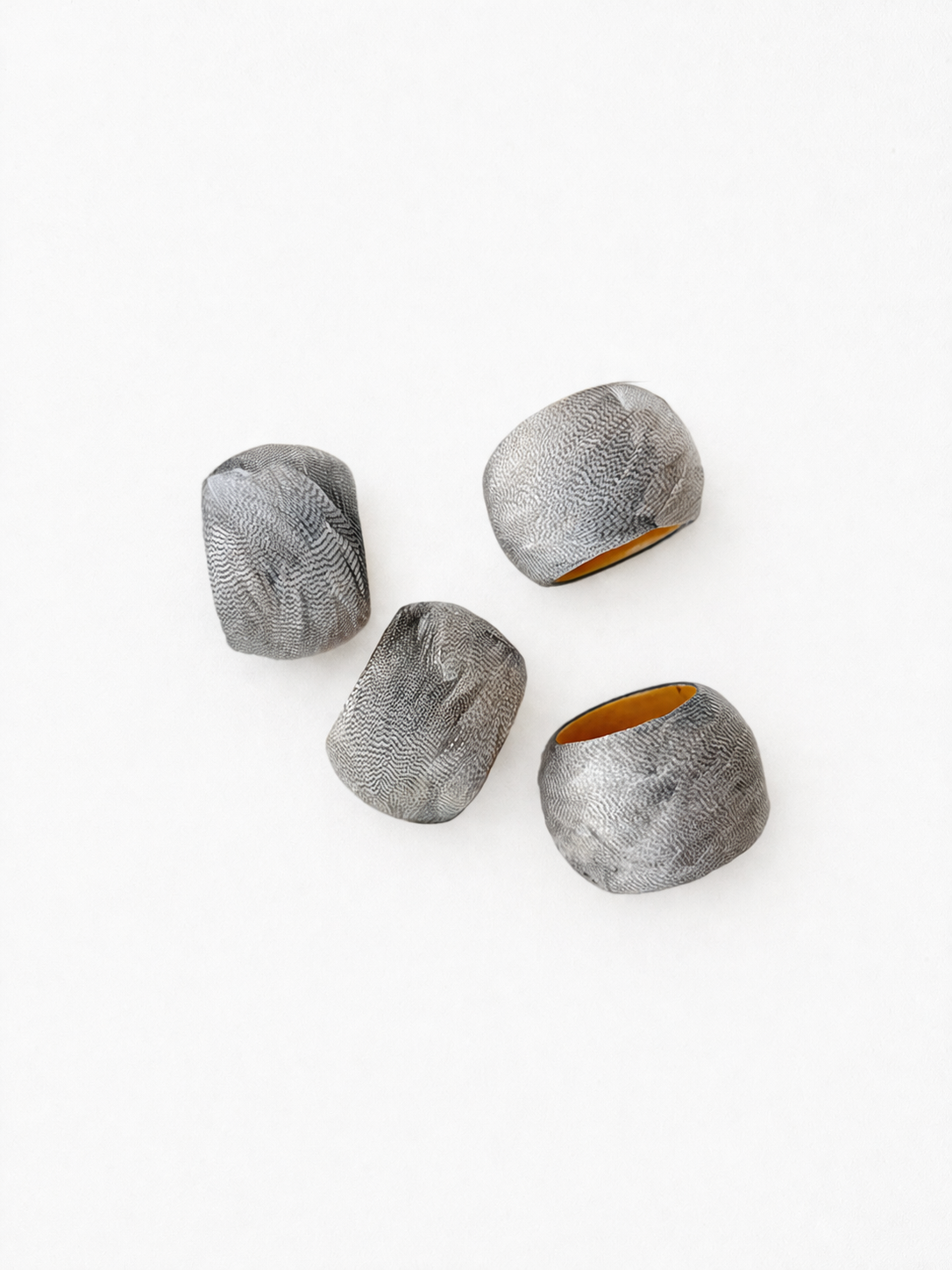 Duck Feather Napkin Ring (set of 4)