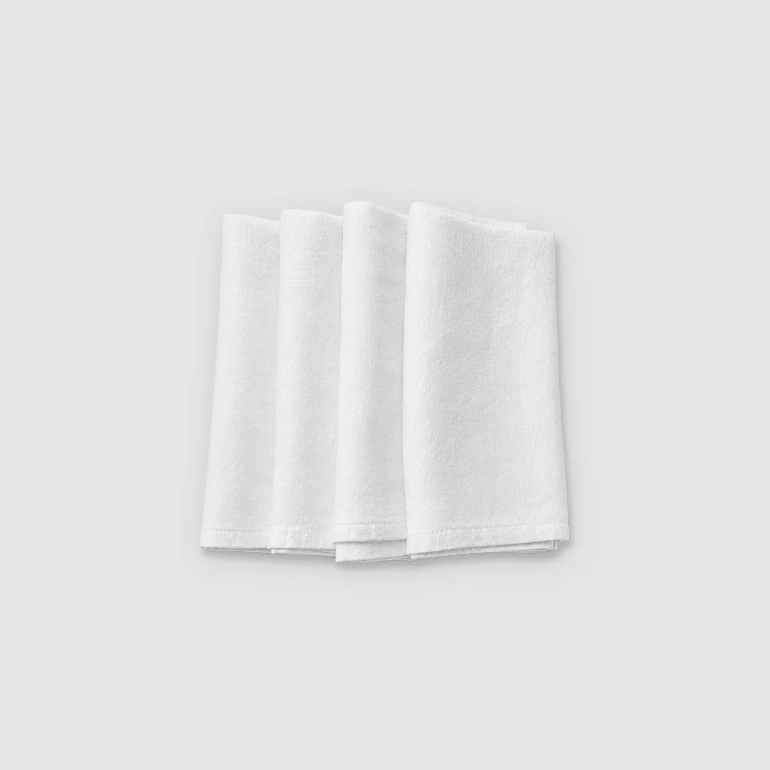 White Linen Napkin Set