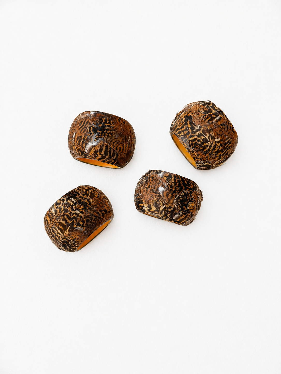 Feather Grouse Napkin Ring (set of 4)