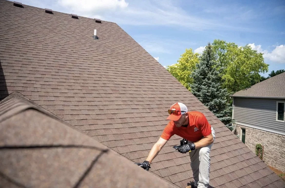 Inspire Roofing performing a free roof inspection in Waco, Tx