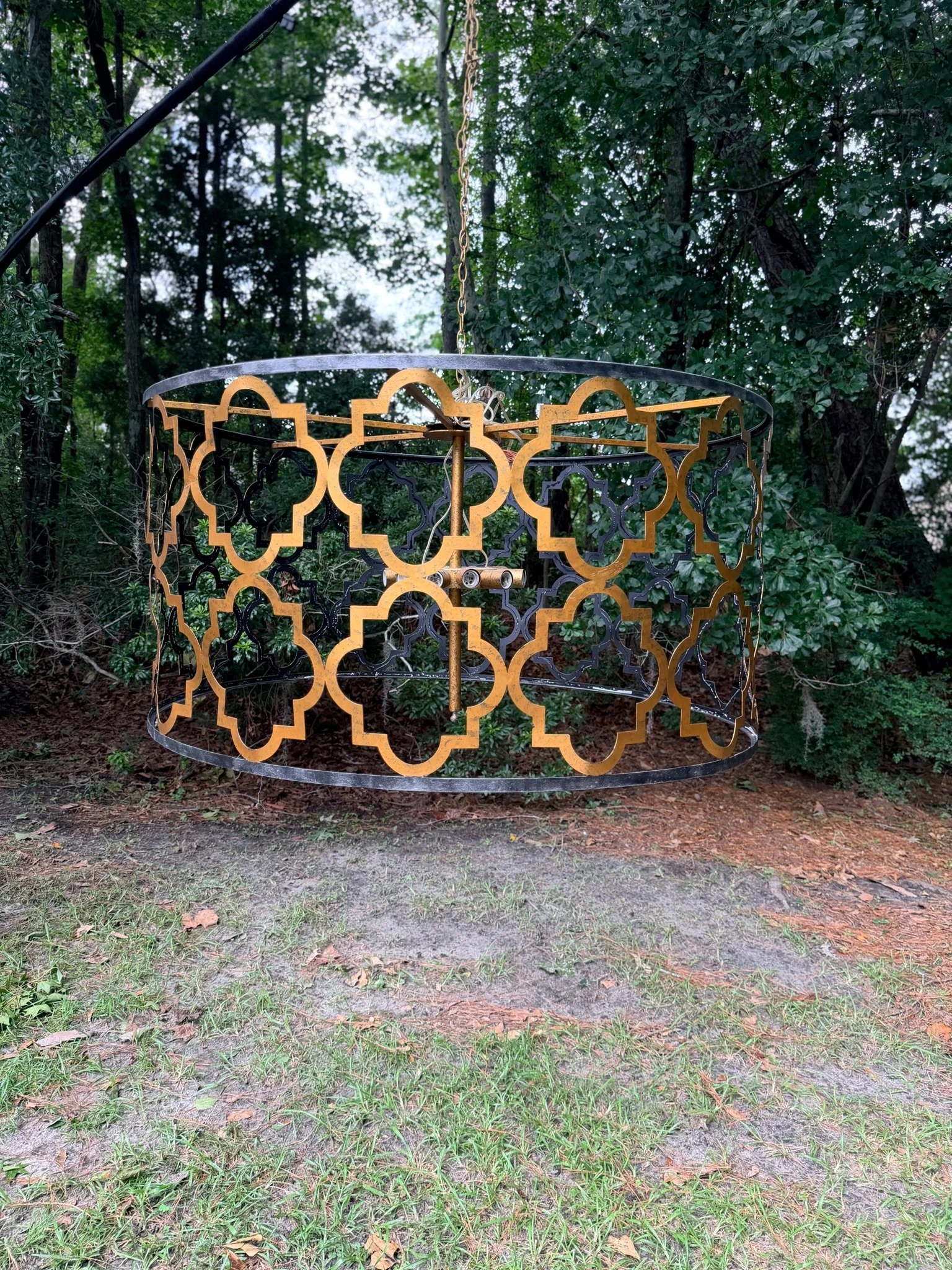 The Gadsden Iron Chandelier - Custom Color Chandelier