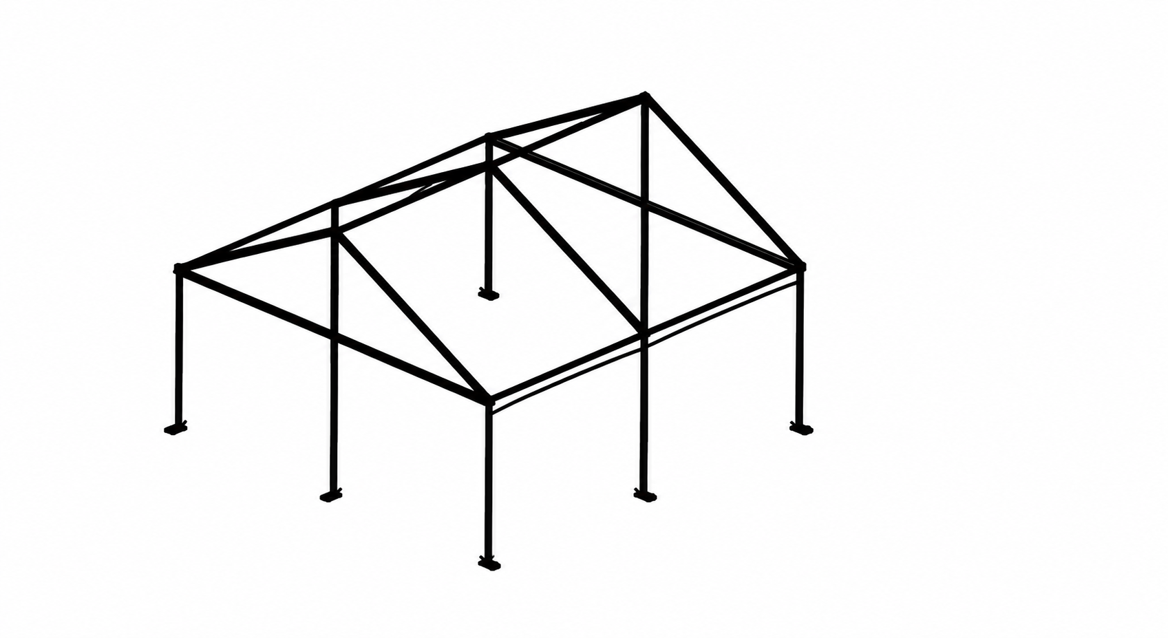 20x20 Gable Frame Band Tent