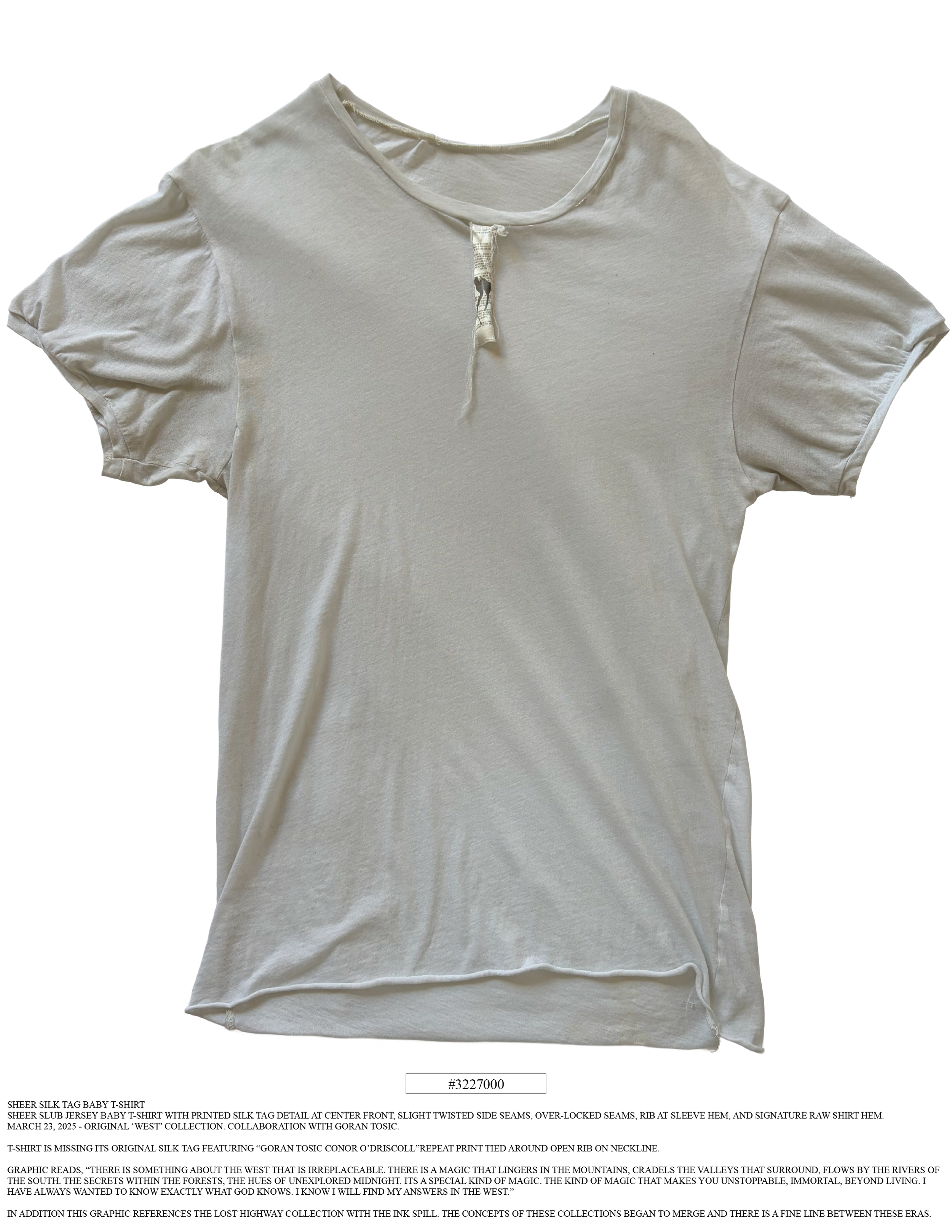 SILK TAG T-SHIRT