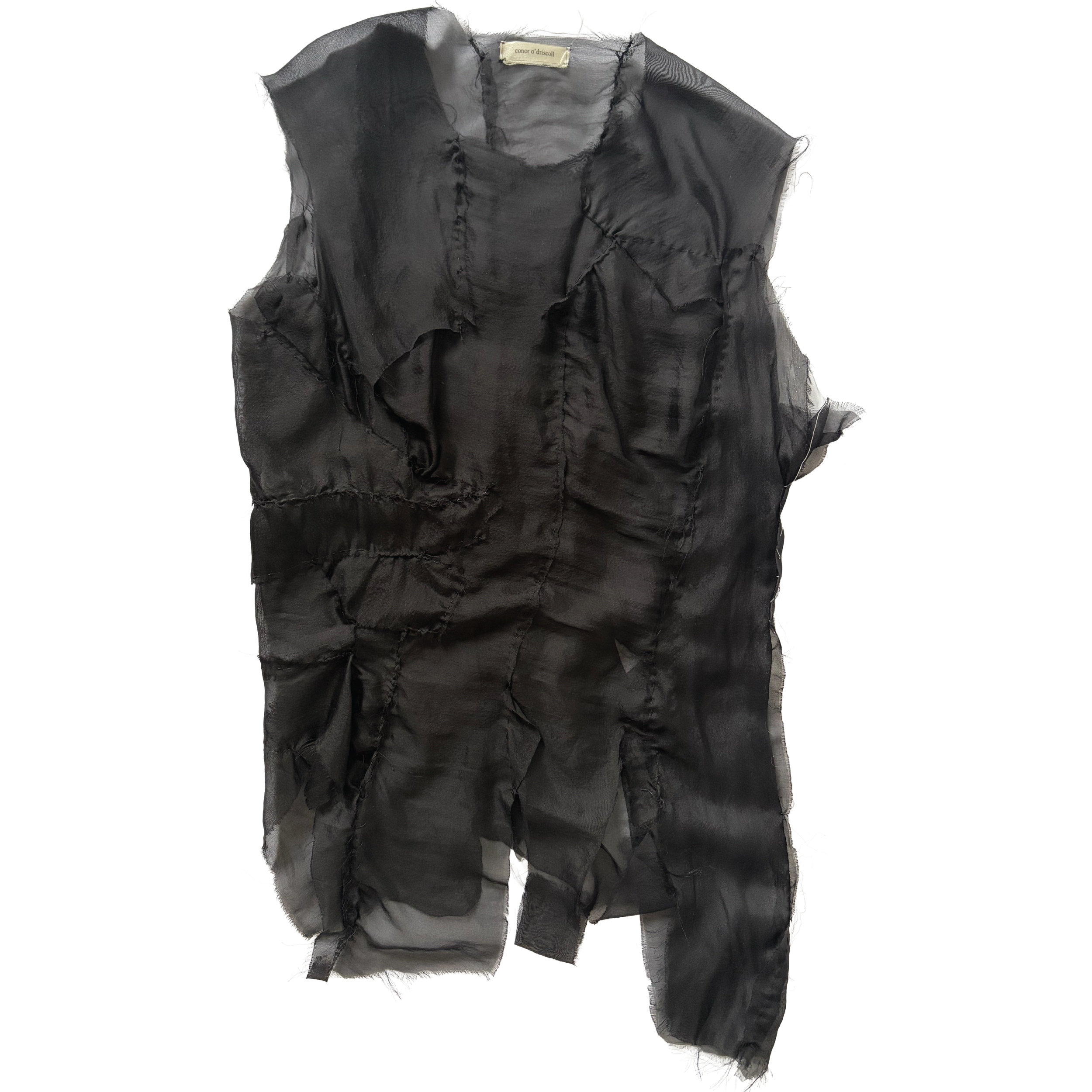 SHEER SILK HANDSEWN TOP