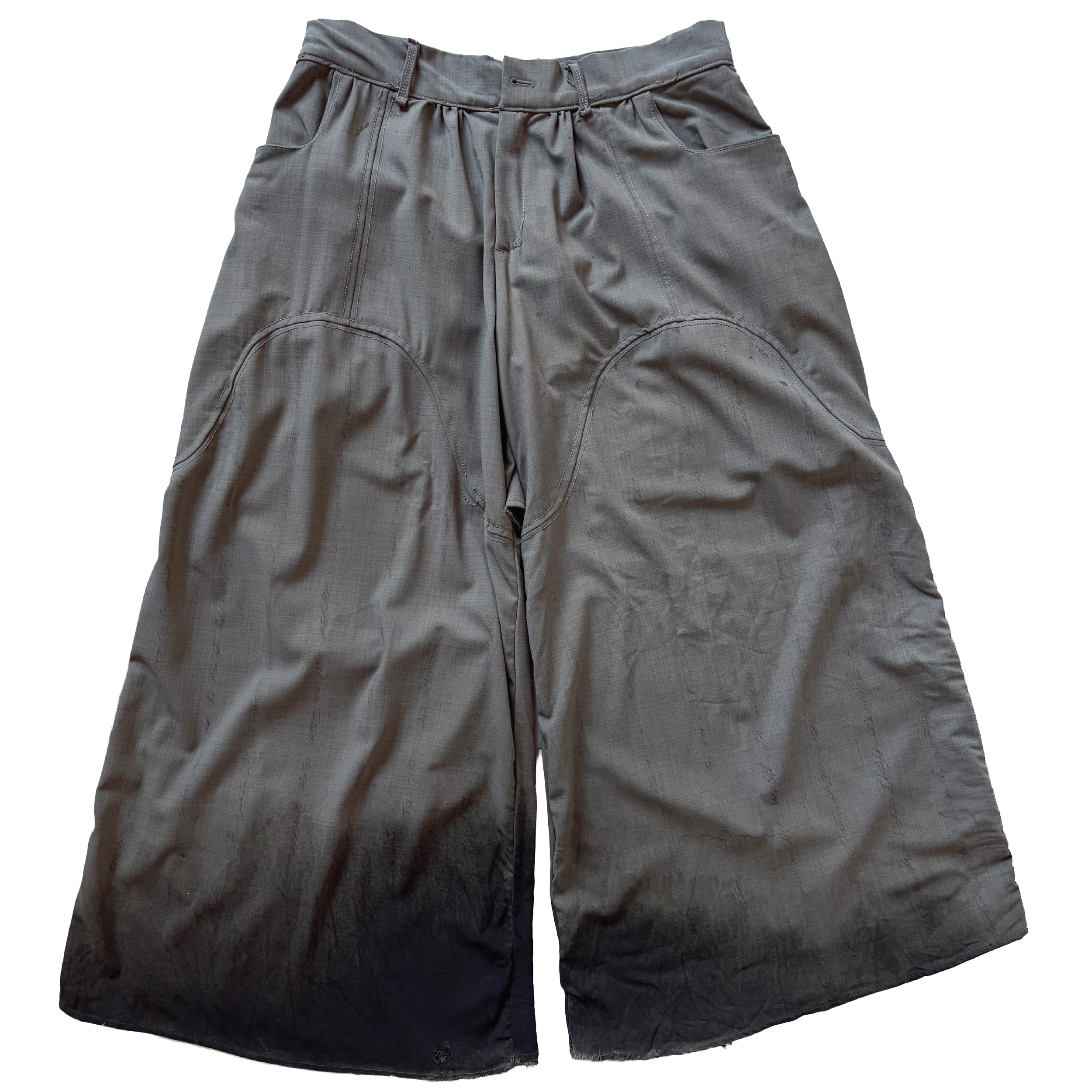 GARTER-CUT WOOL PANT