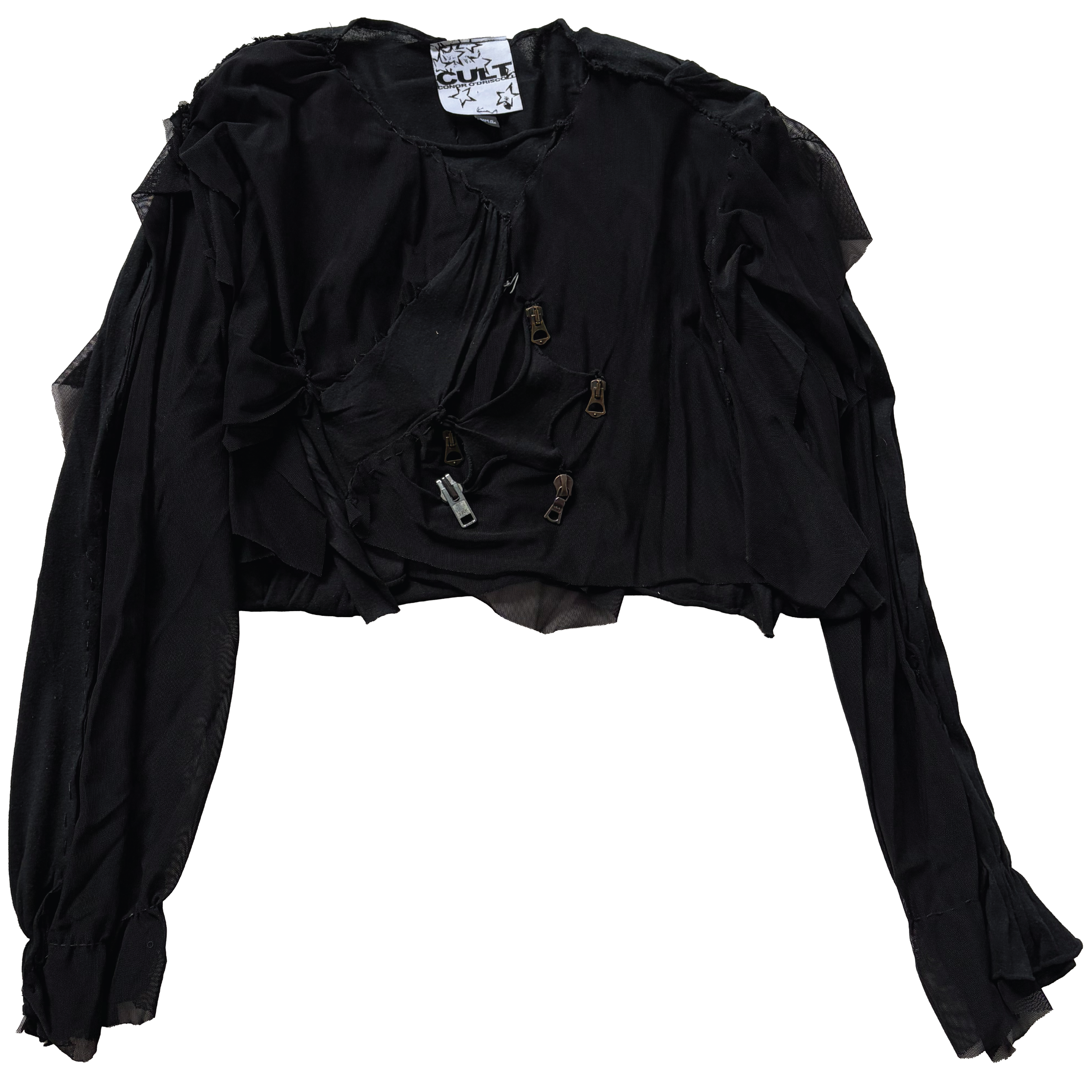ZIPPER STAR LONGSLEEVE TOP