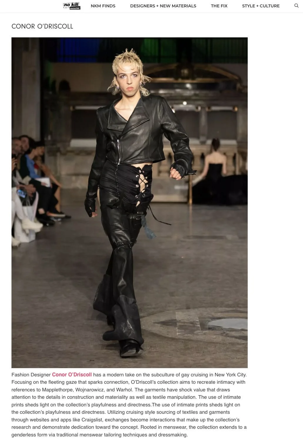 conor o'driscoll for no kill magazine