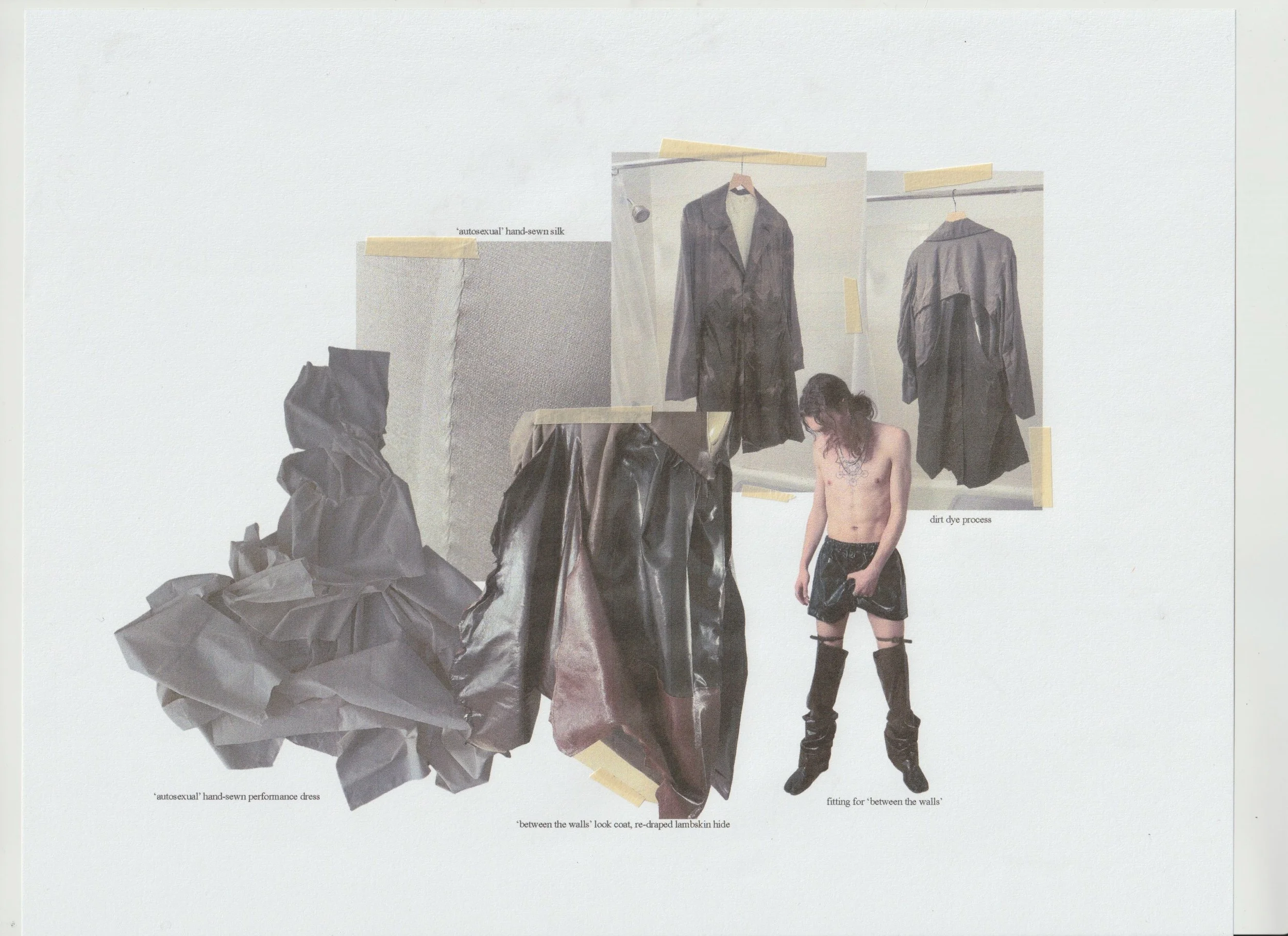 conor odriscoll scanned research portfolio image for sexual narcissist collection draped handsewn silk dress mens