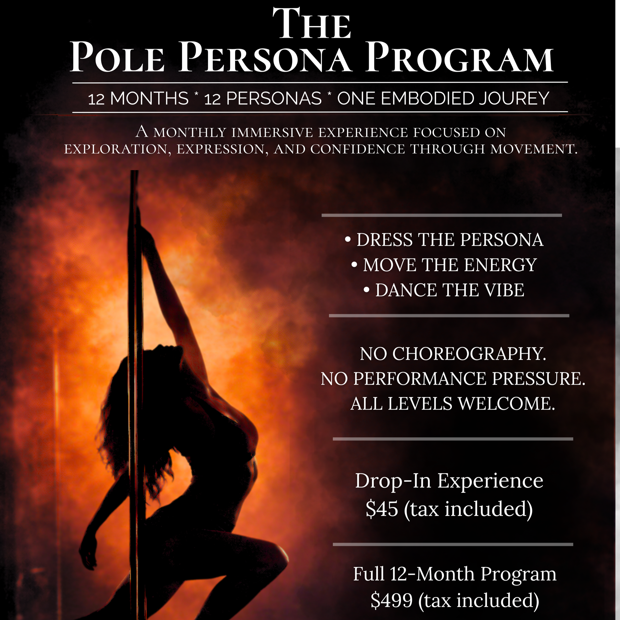 Pole Persona Program: A Creative Pole Dance Experience in Newmarket