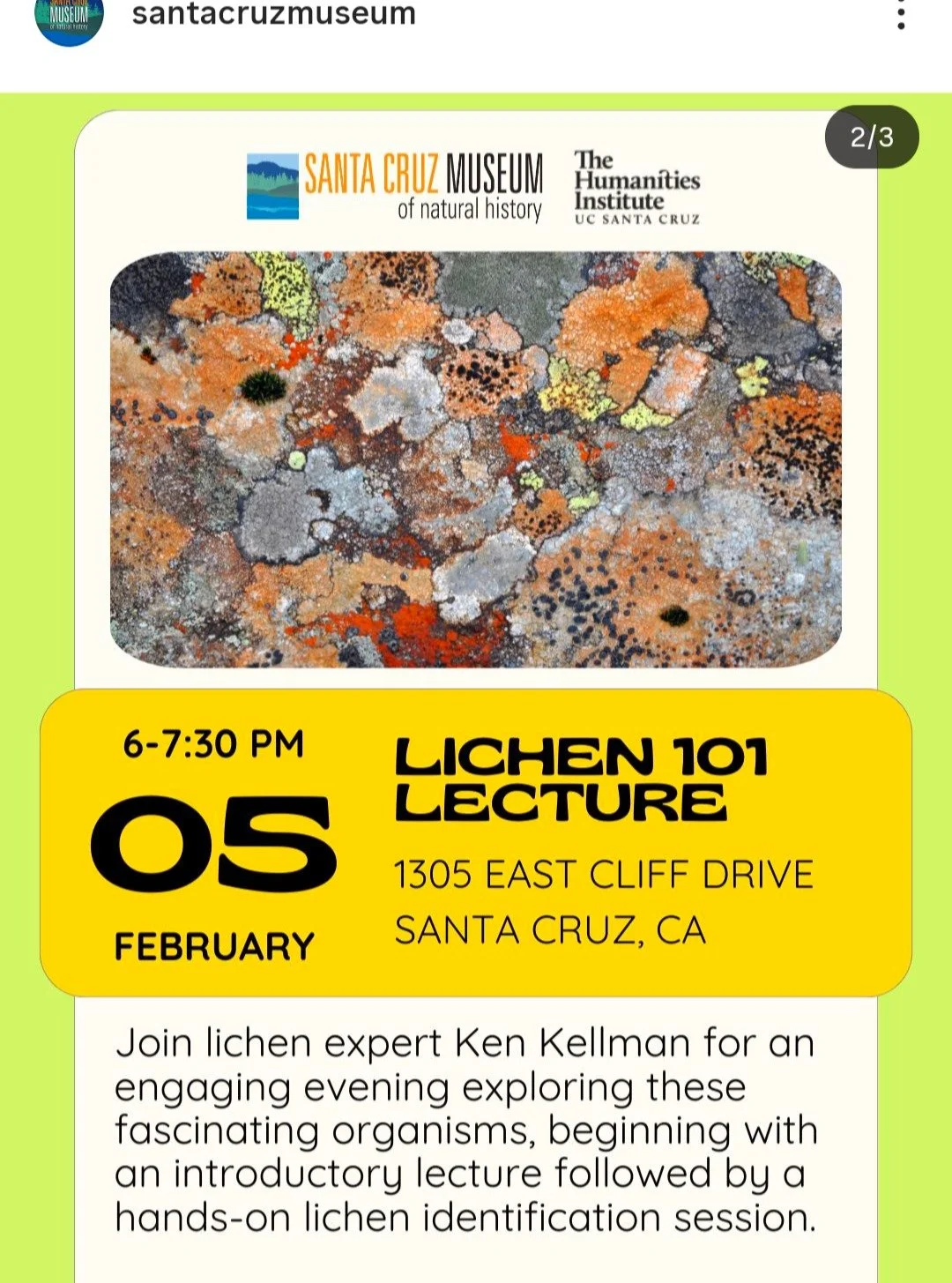 CALS members in the news - a lecture coming up in early February by our own CALS board member, Ken Kellman, in Santa Cruz!