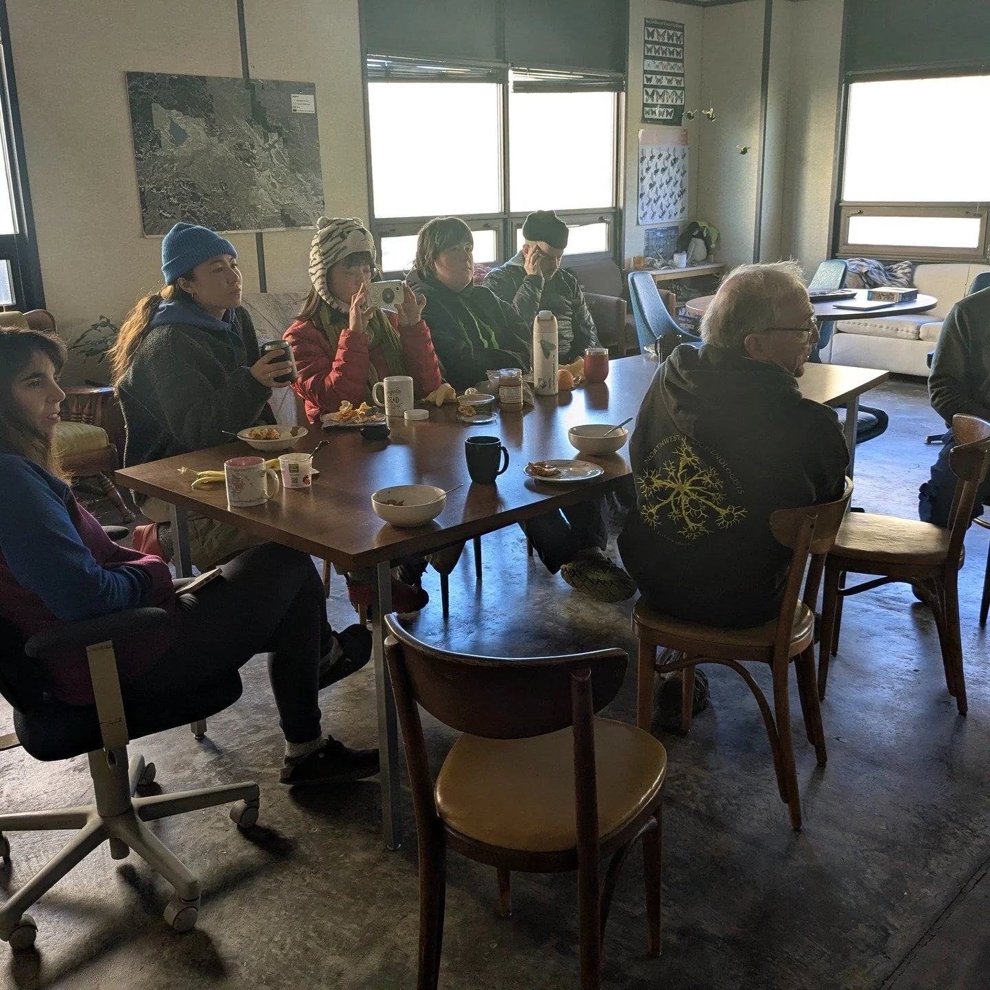 Dr. Jessi Allen gives an impromptu lecture on reproductive strategies in lichens at the CALS annual meeting!