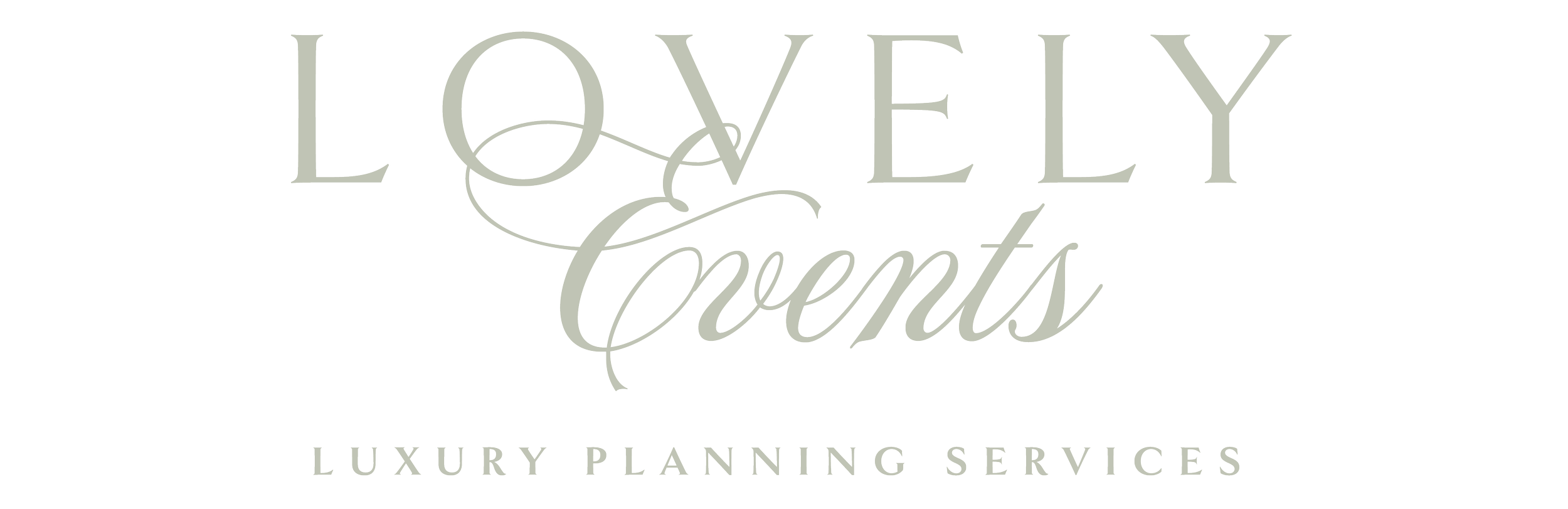 Text graphic reading “Lovely Events – Luxury Planning Services.”