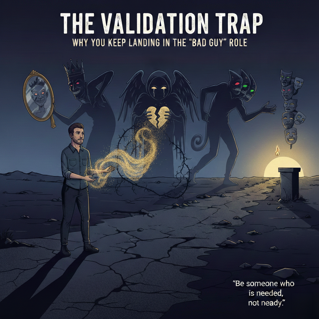 The Validation Trap: Why You Keep Landing in the "Bad Guy" Role