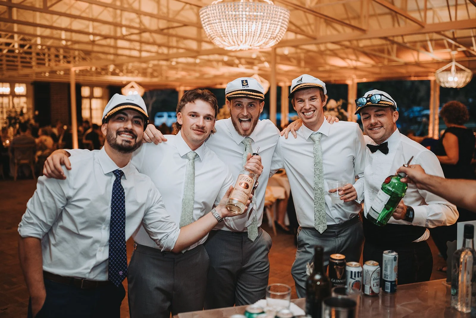 captain hat guests wedding reception dancing bohemia manor farm chesapeake city maryland