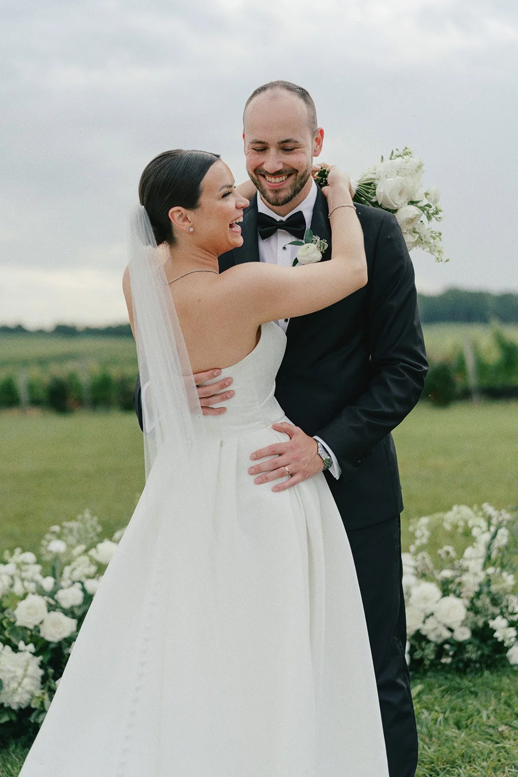 Timeless love in a field of florals