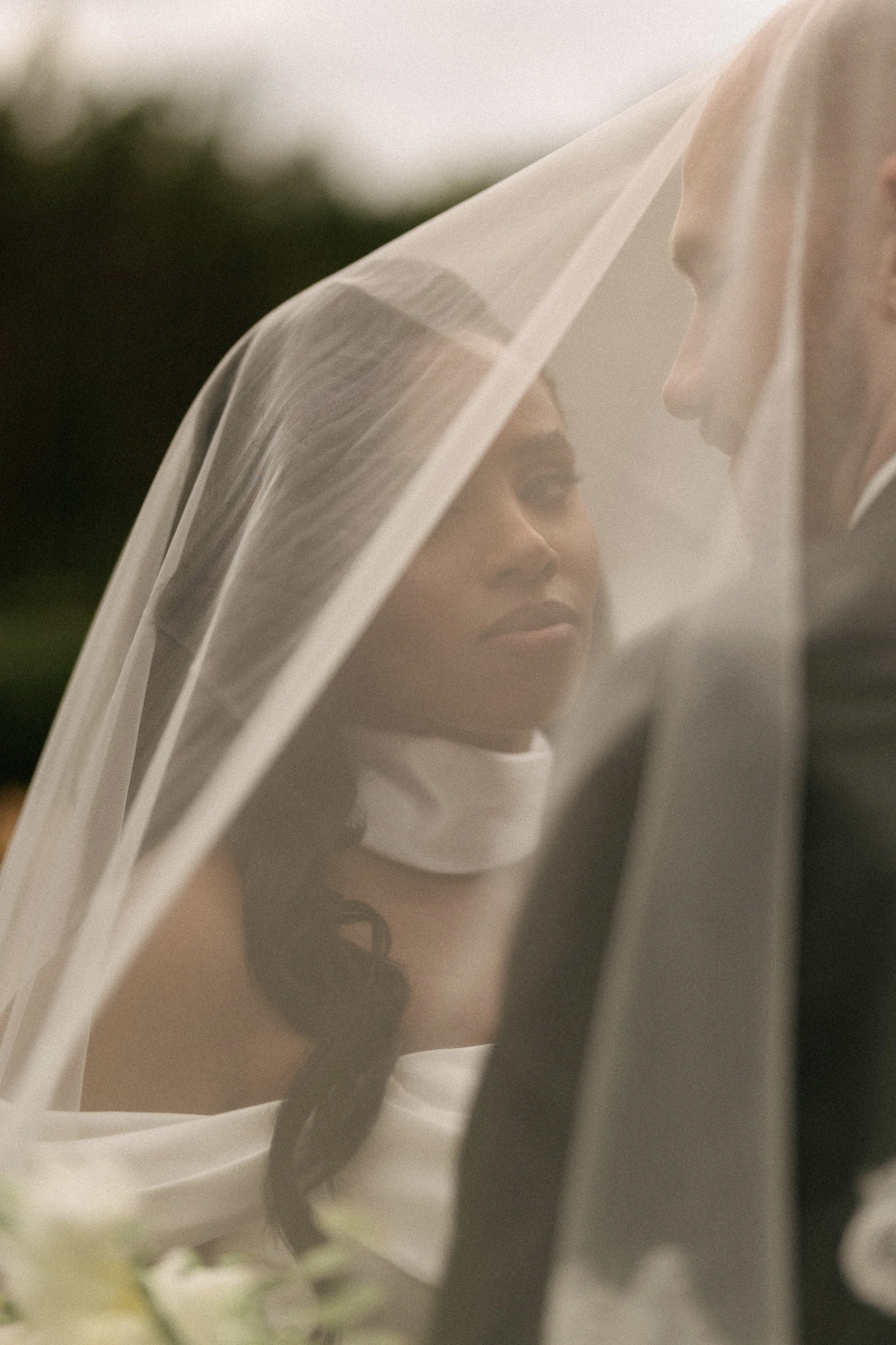 BRIDAL VEIL PORTRAIT BRIDE BRADFORD NORTH CAROLINA WEDDING