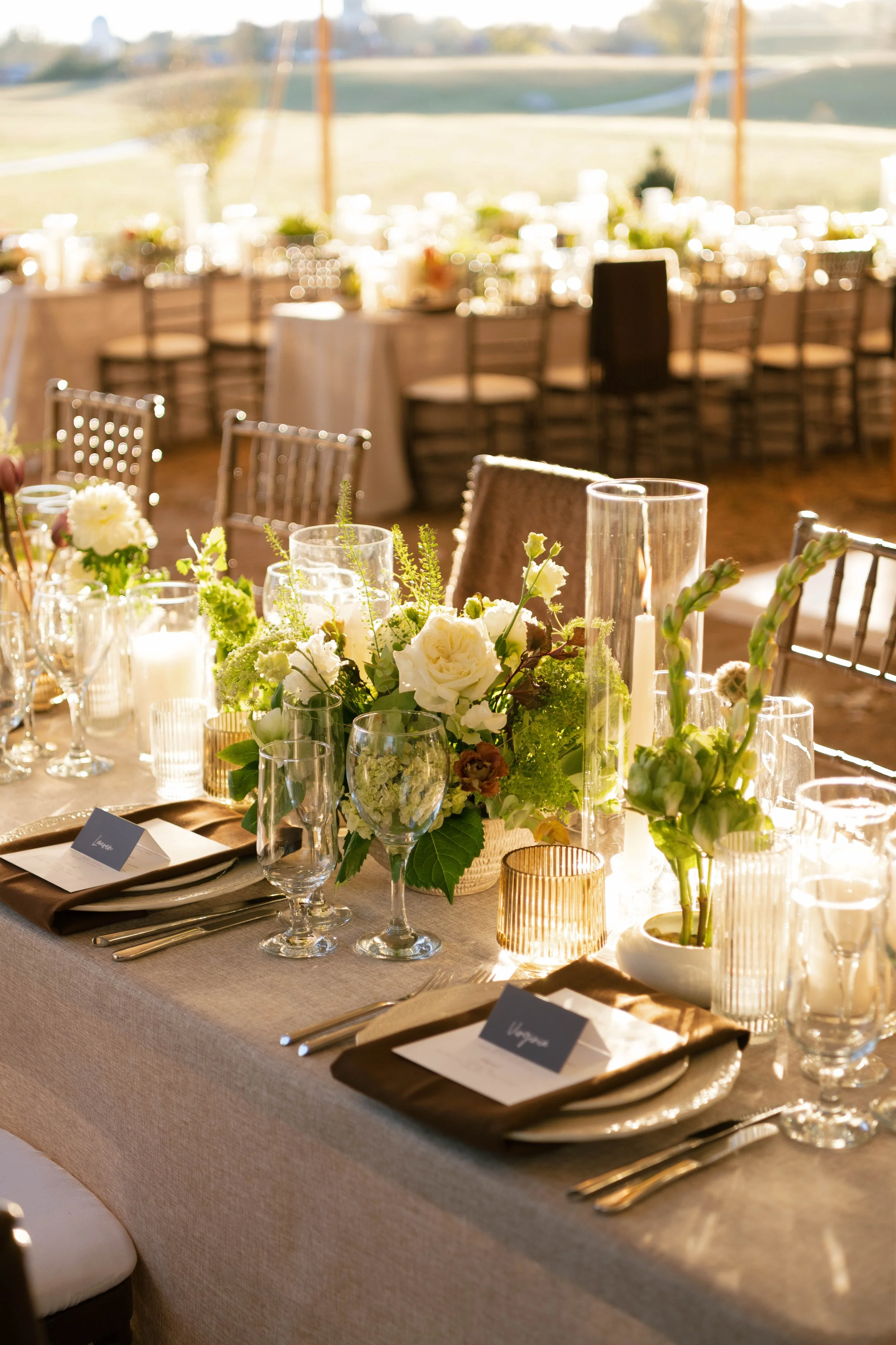 autumn wedding reception flower centerpiece floral arrangements goodstone inn and restaurant hunt country virginia