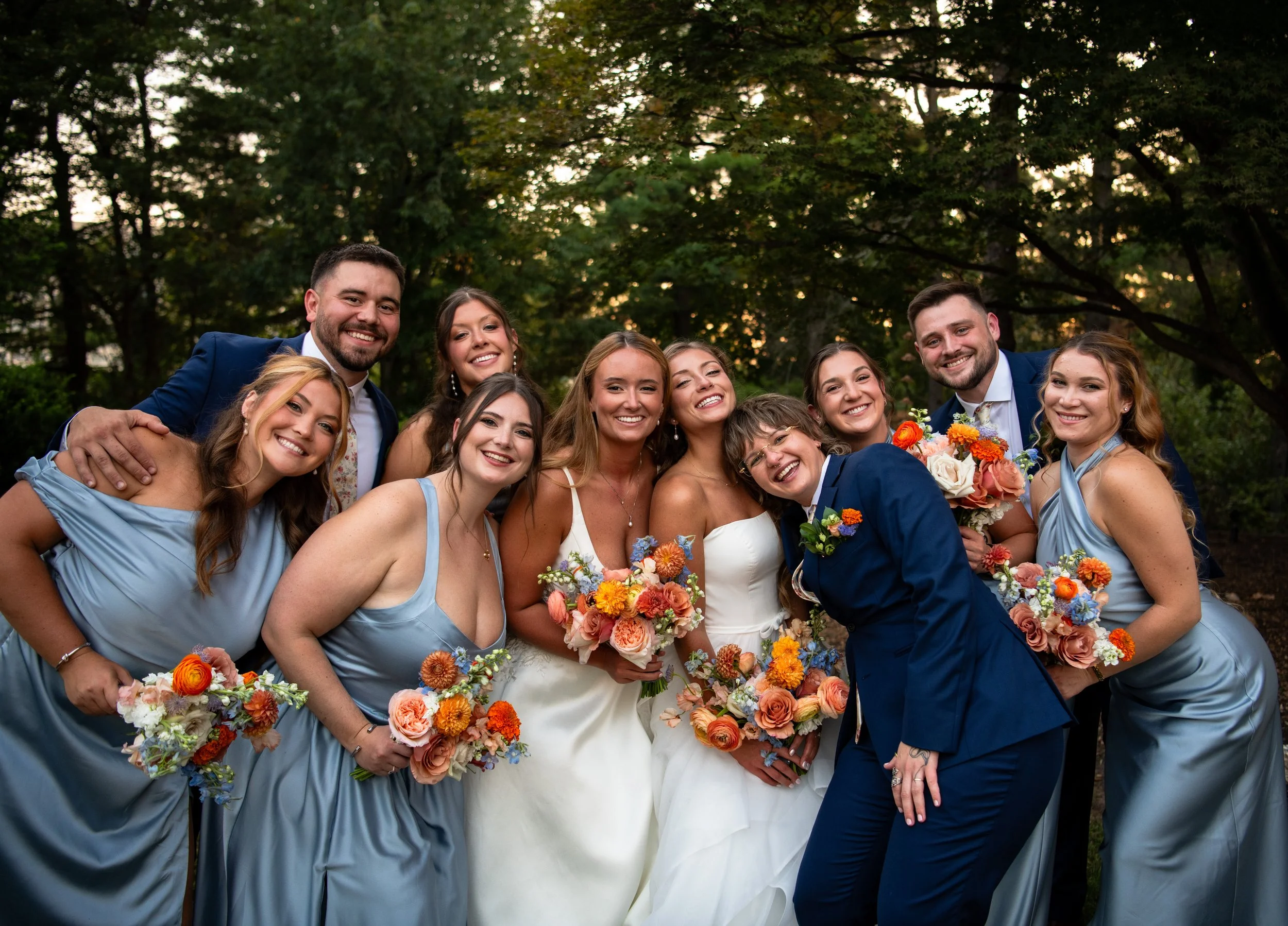 bride wedding party bouquet decor floral flower arrangement mansion at strathmore bethesda maryland