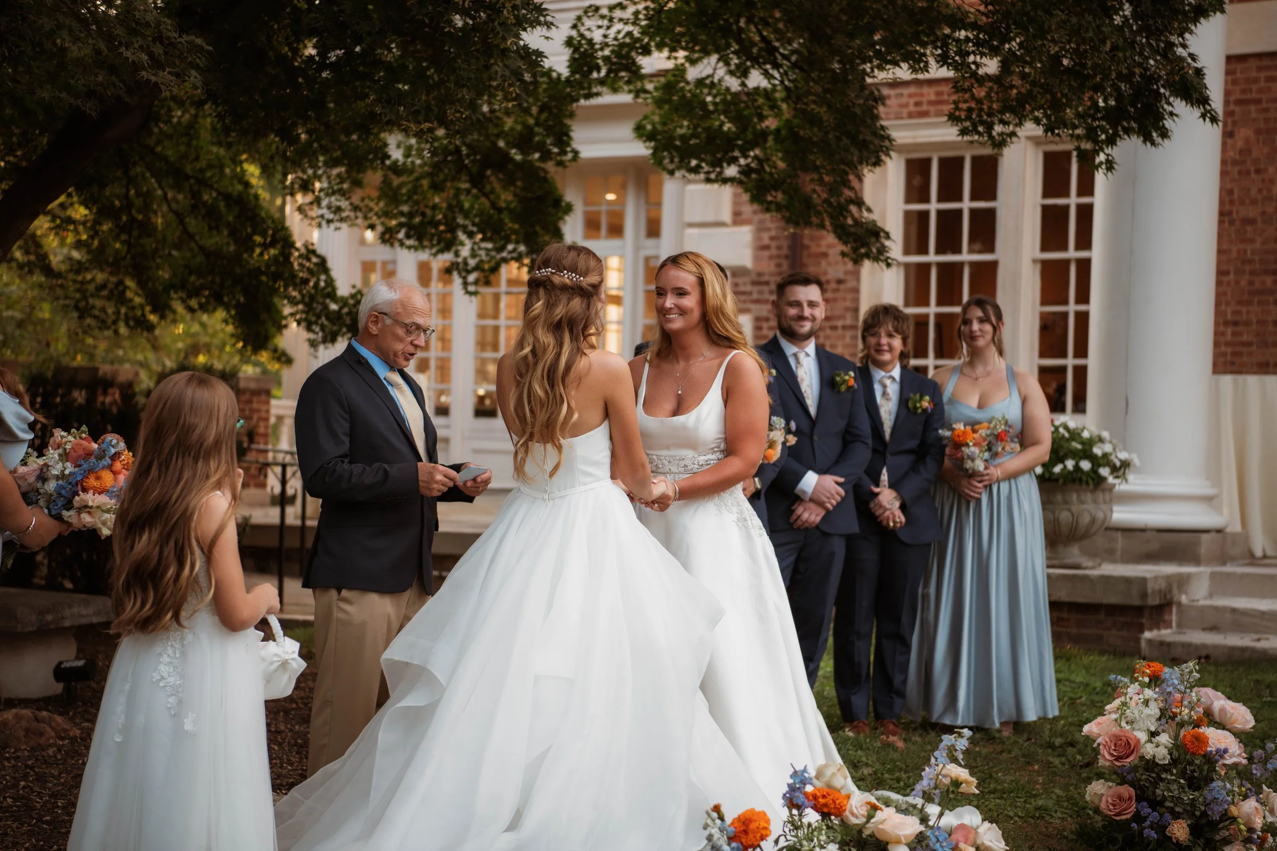 bride wedding ceremony decor floral flower arrangement mansion at strathmore bethesda maryland