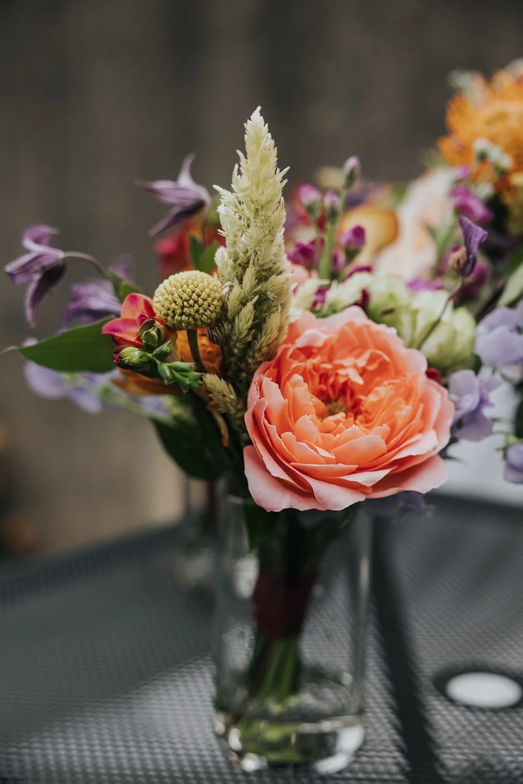 wedding reception flowers floral arrangement bouquet table decor baltimore museum of art sculpture garden