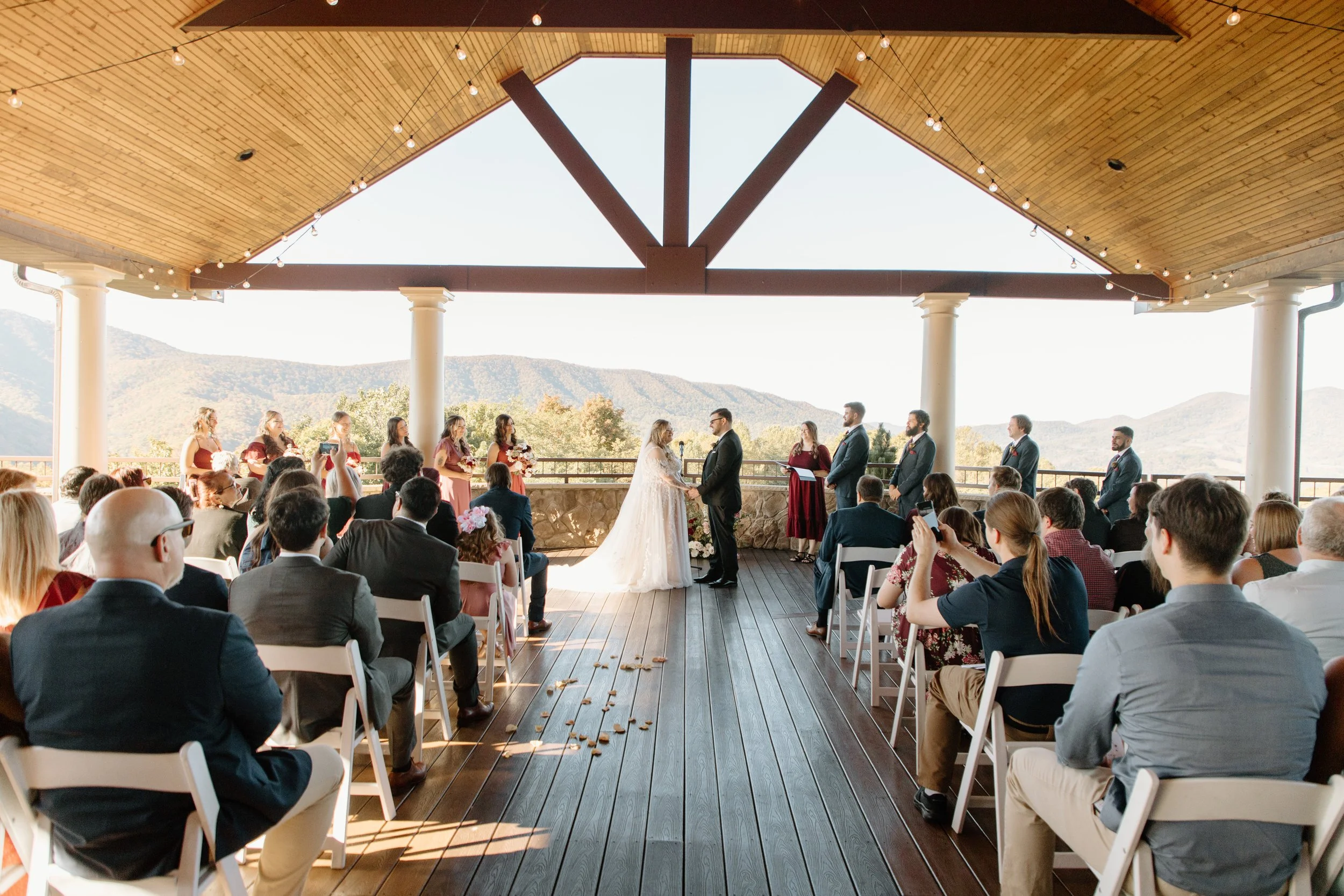 bride groom wedding ceremony house mountain inn irvine estate