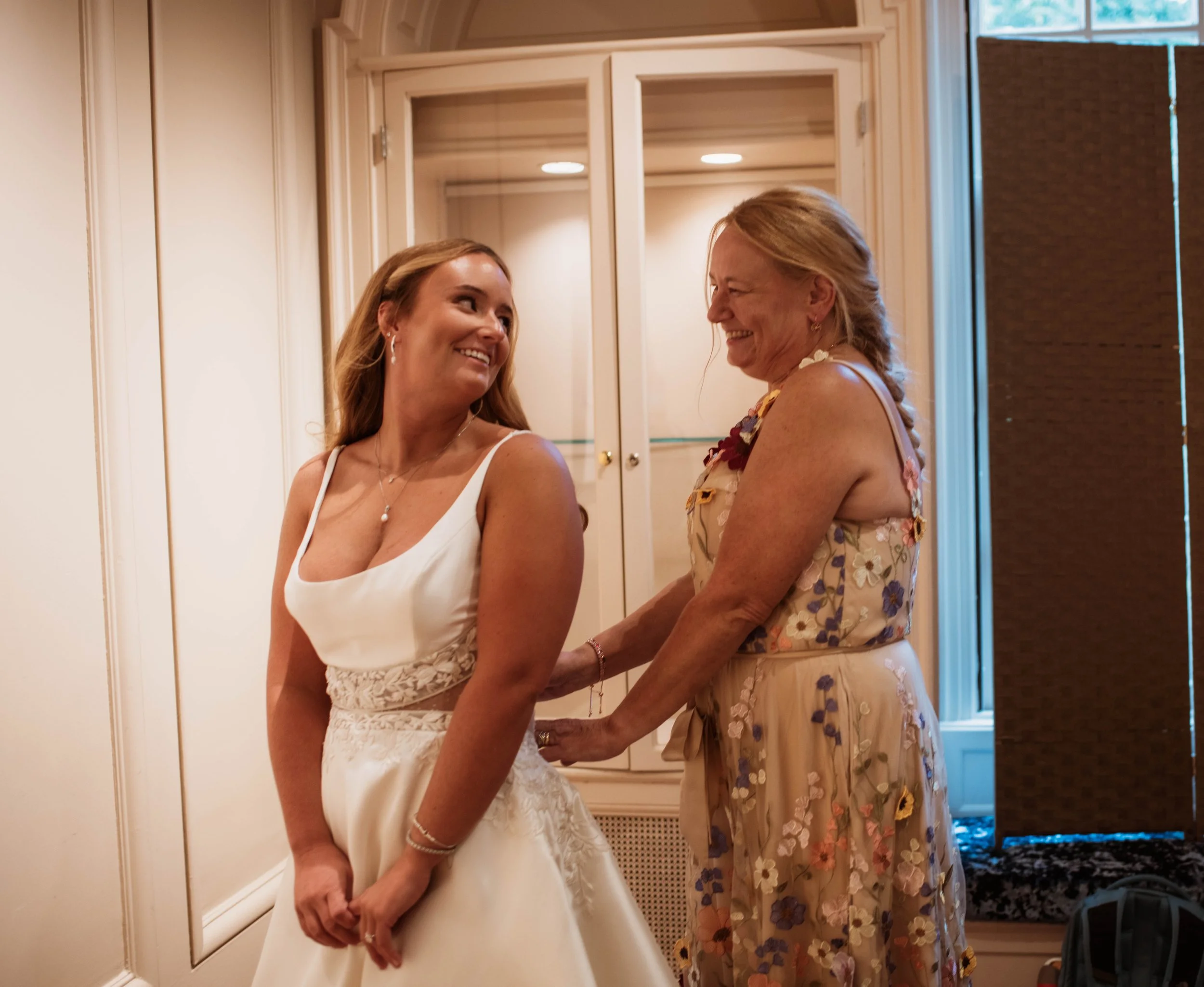 bride wedding gown getting ready mansion at strathmore bethesda maryland