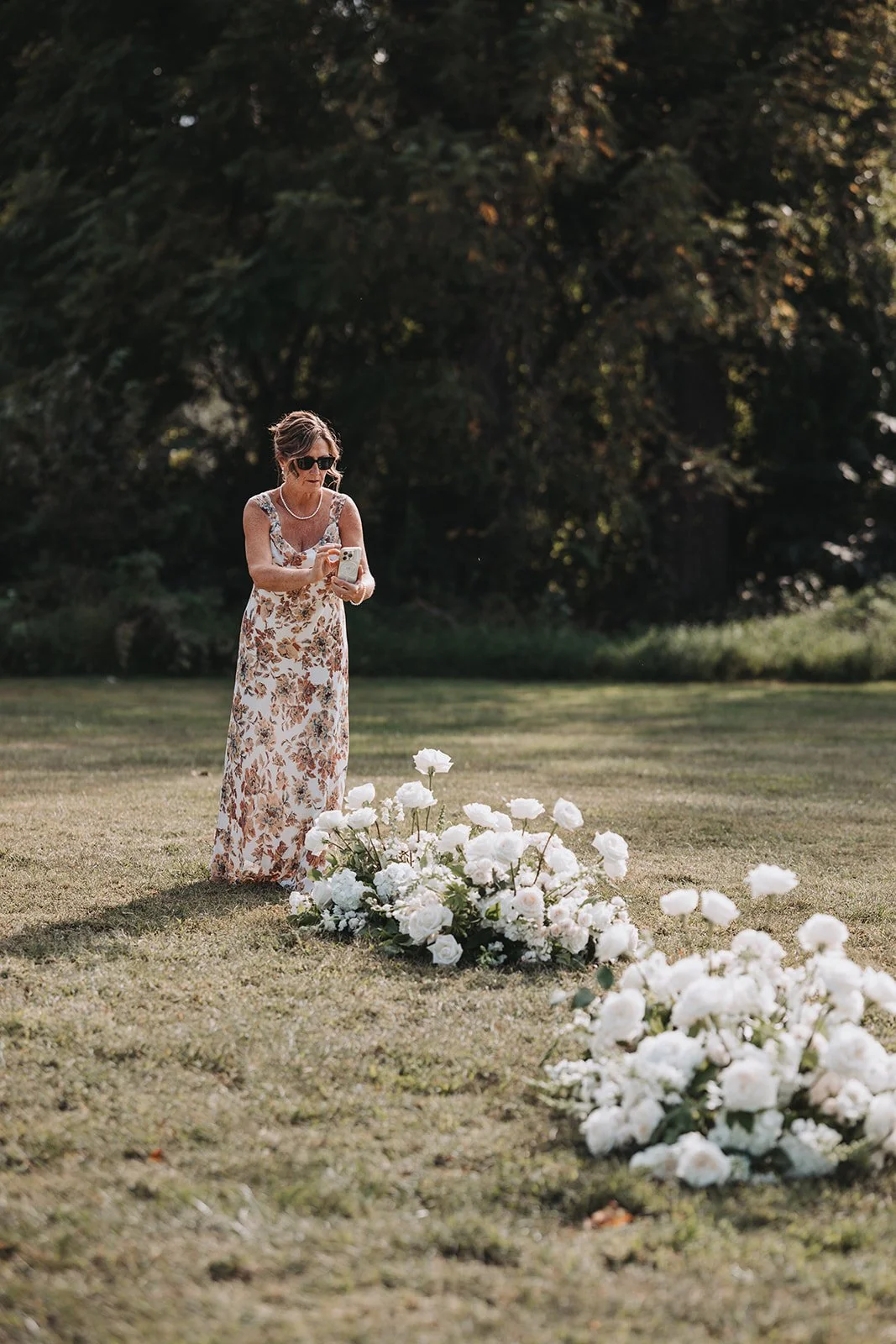 ground flowers floral arrangement wedding bohemia manor farm chesapeake city maryland