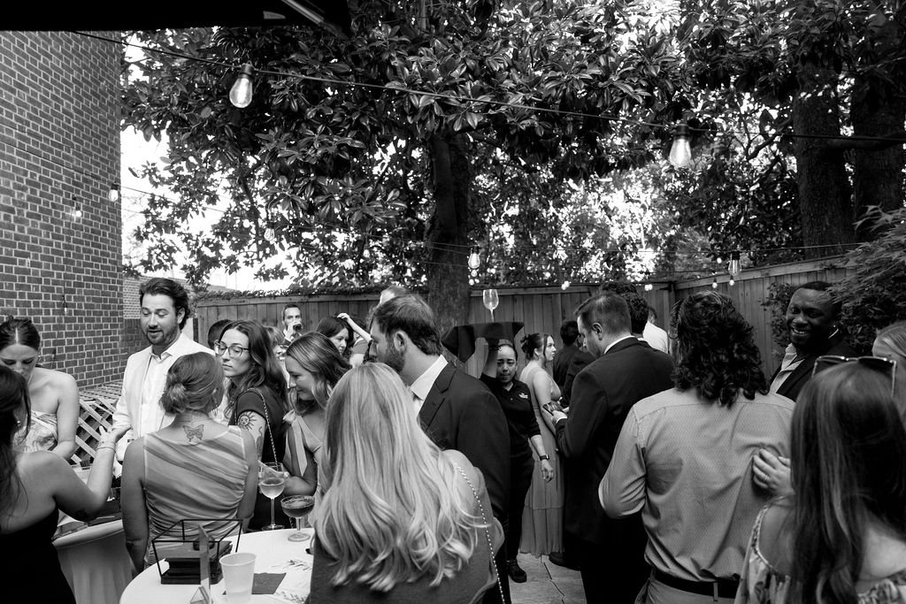 WEDDING RECEPTION COCKTAIL HOUR PARTY GUESTS WASHINGTON DC GEORGETOWN