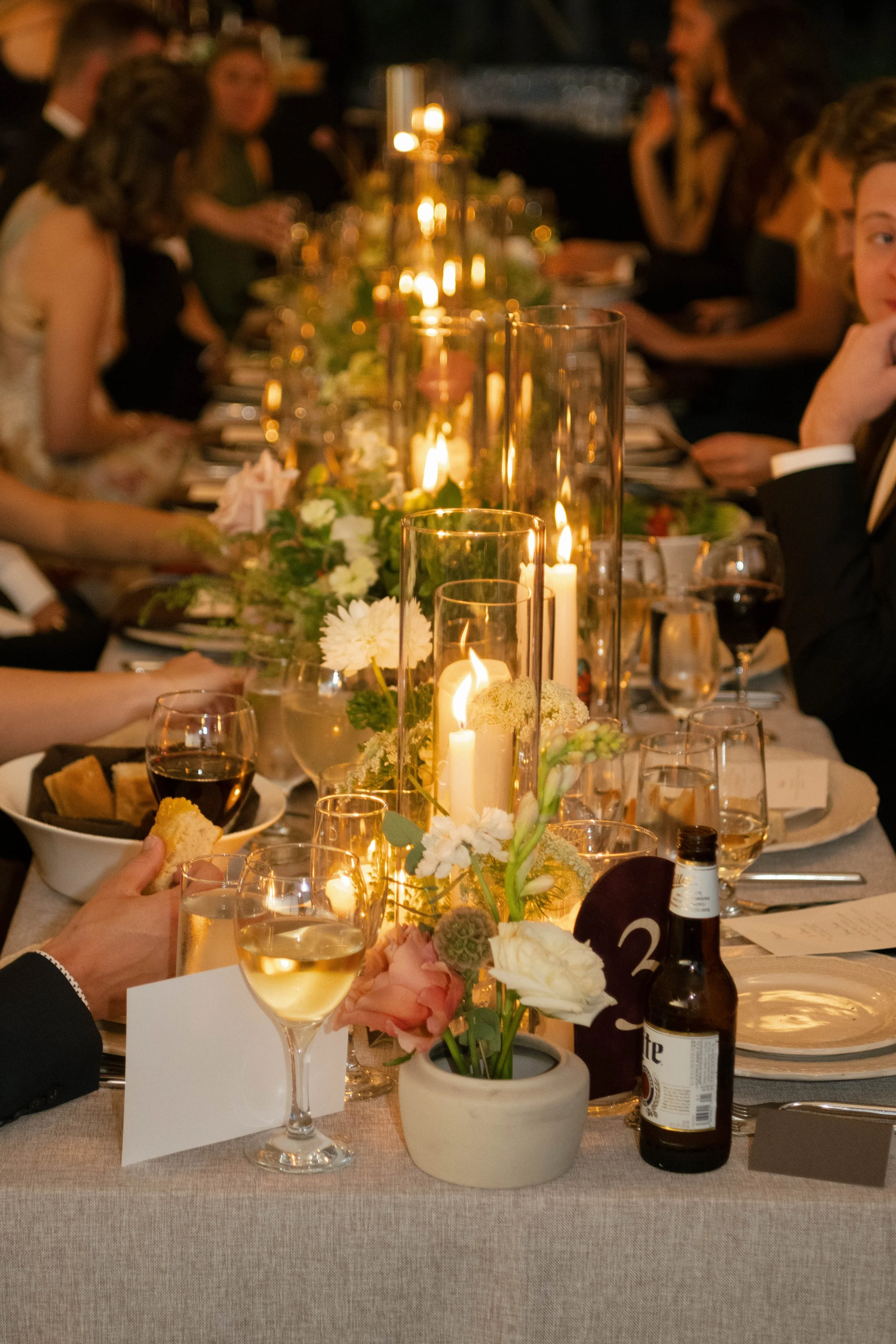 autumn wedding reception flower centerpiece floral arrangements goodstone inn and restaurant hunt country virginia