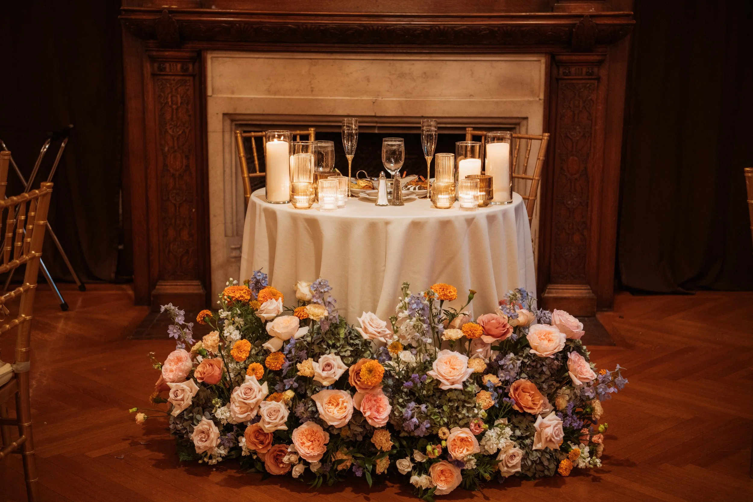 wedding reception decor floral flower arrangement mansion at strathmore bethesda maryland