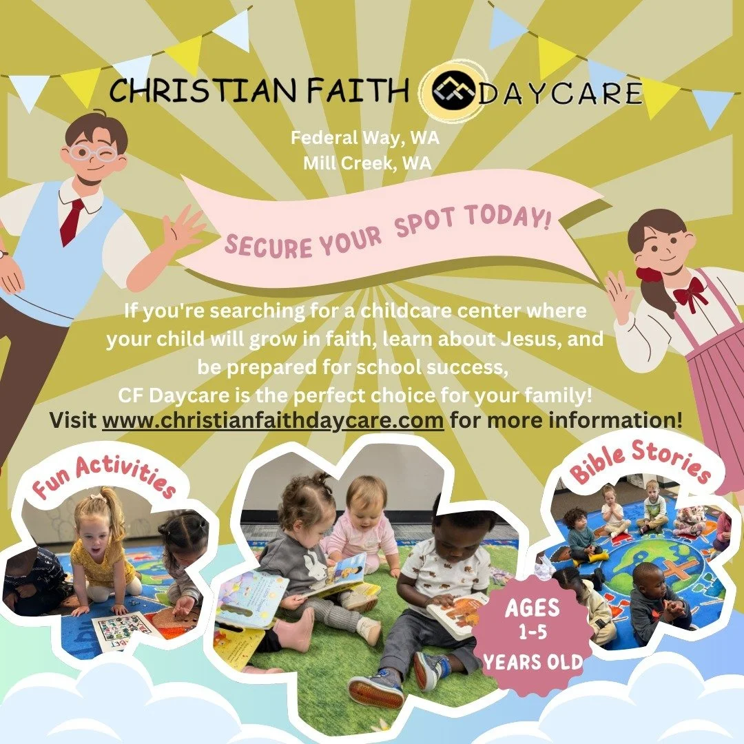 Finding a childcare center that supports your faith and values can feel like a challenge, but at CF Daycare, you can trust your child will receive loving care, Christ-centered teaching, and quality education to help them grow and thrive!

#daycare #c