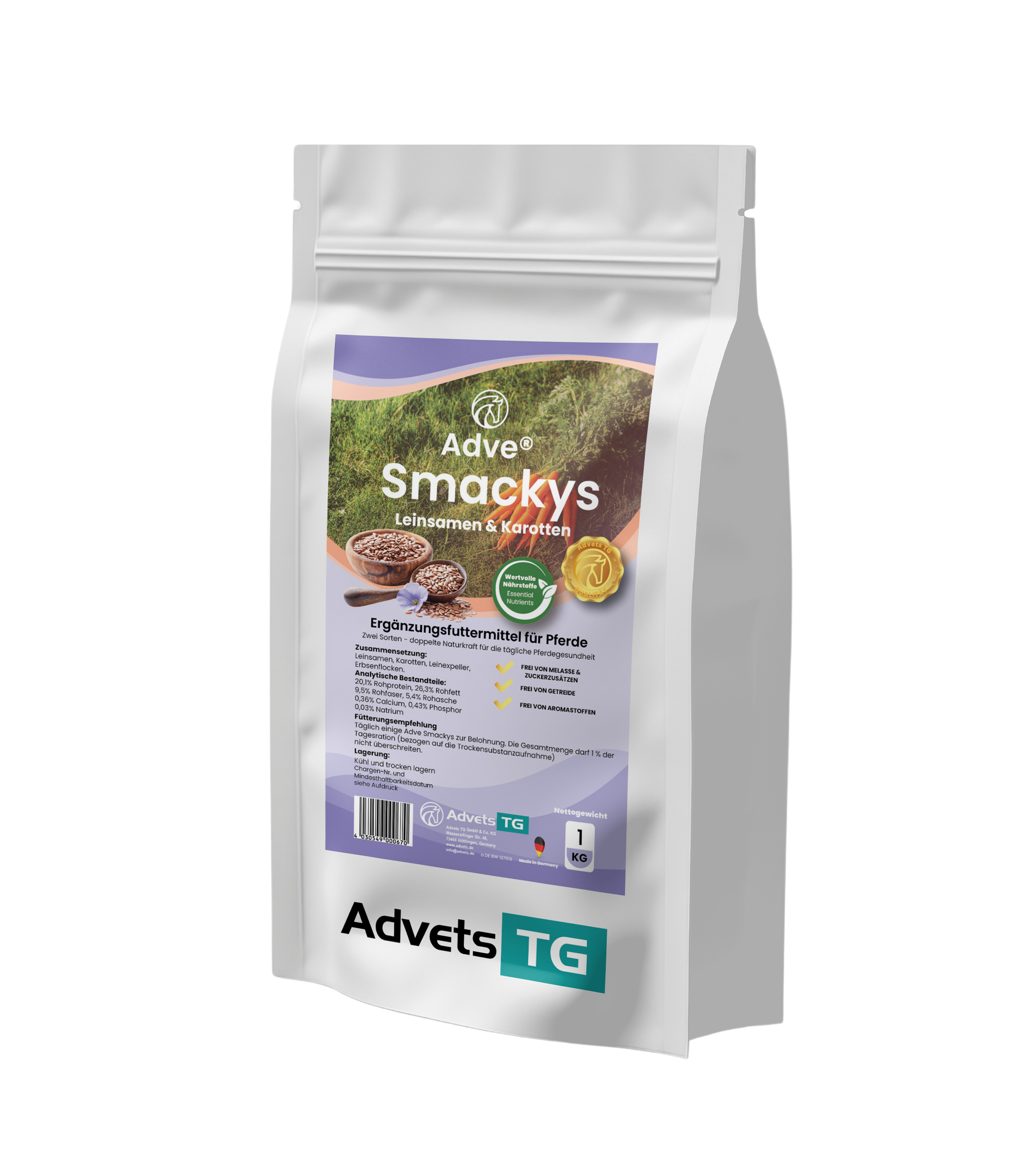 Adve® Smackys – Leinsamen & Karotten