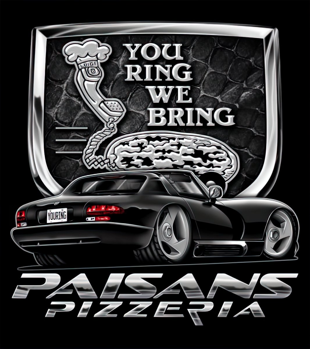Paisans '95 Viper T-shirt Black