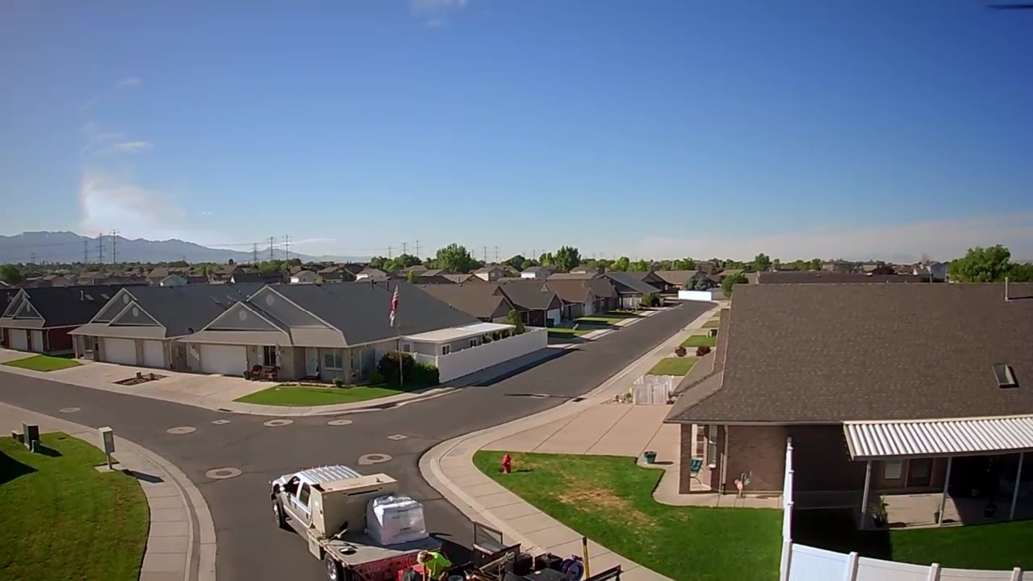 HOA parking lot before crack sealing sealcoating and line striping service in West Haven Utah — Slate Canyon Asphalt