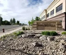 Taylorsville City Hall and surrounding commercial district — representing local asphalt paving, repair, and maintenance services.