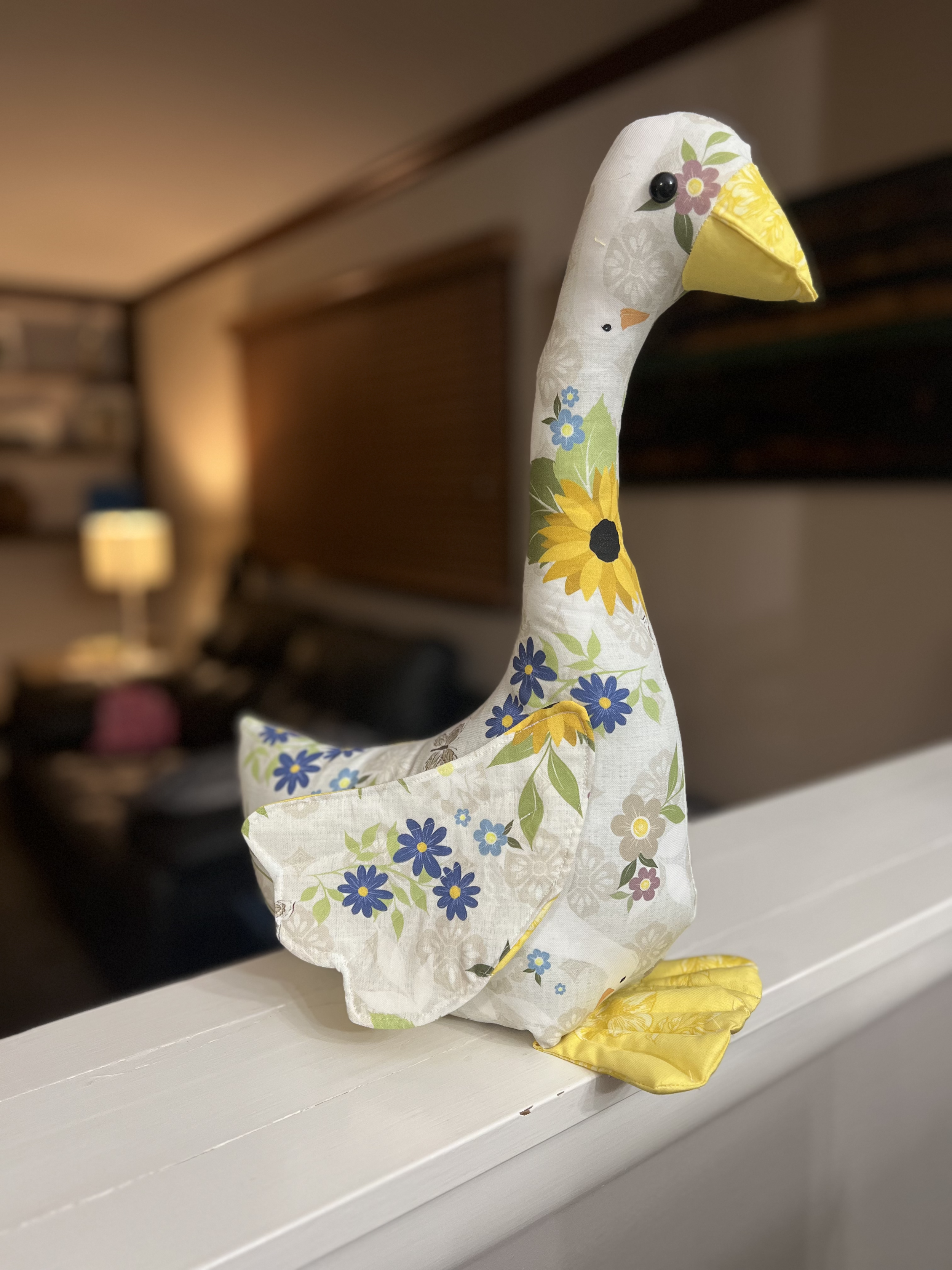 NEW! Made to order - Sunflower Hidden Goose 16in & 20in