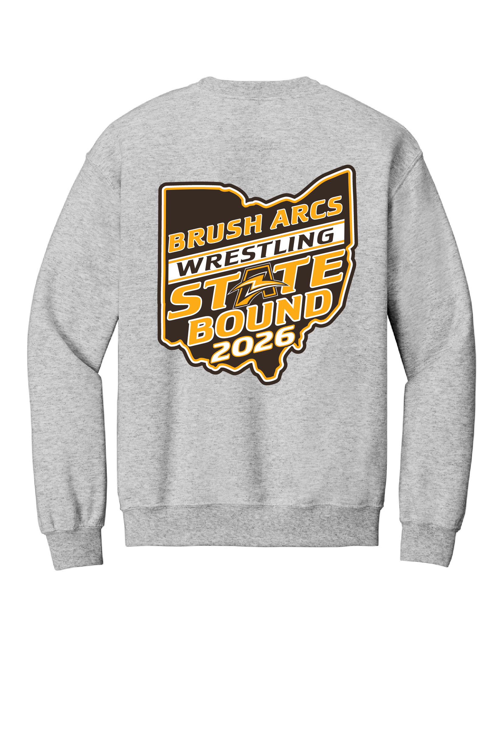 BRUSH Arcs State Bound crew neck sweatshirt