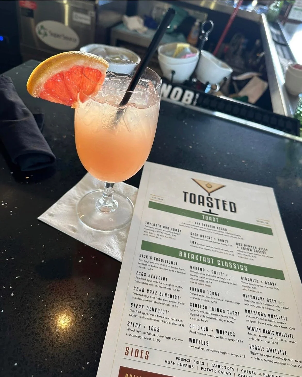 At Toasted, it's never too early to start the weekend. 🍹