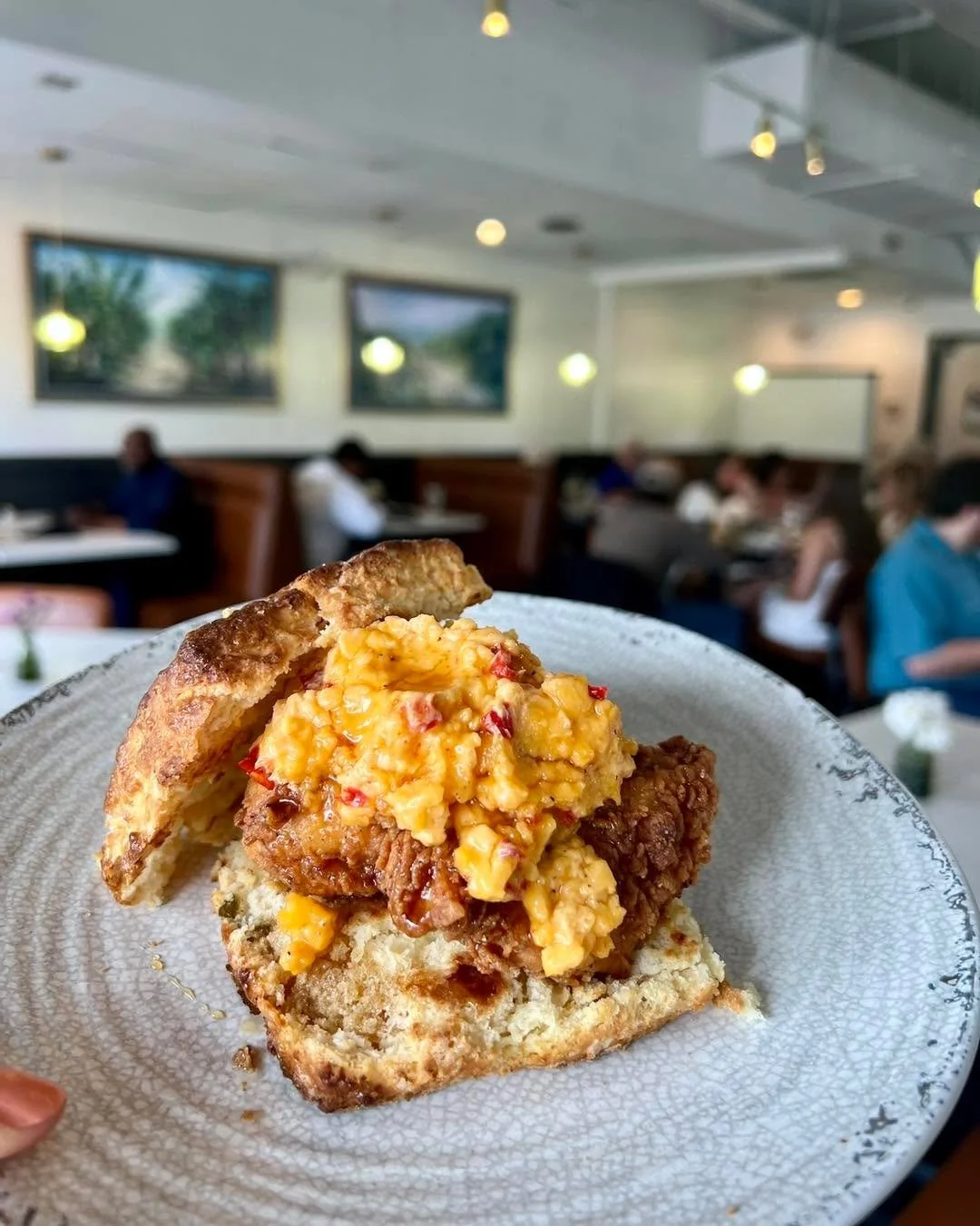A lunch worth stepping away from your desk for. The fan favorite Jalape&ntilde;o Cheddar Chicken Biscuit returns on the spring specials menu!
