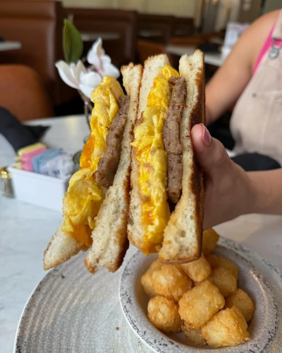 Breakfast sandos aren't just for the weekends. Join us for breakfast before work! We open at 7am daily.
