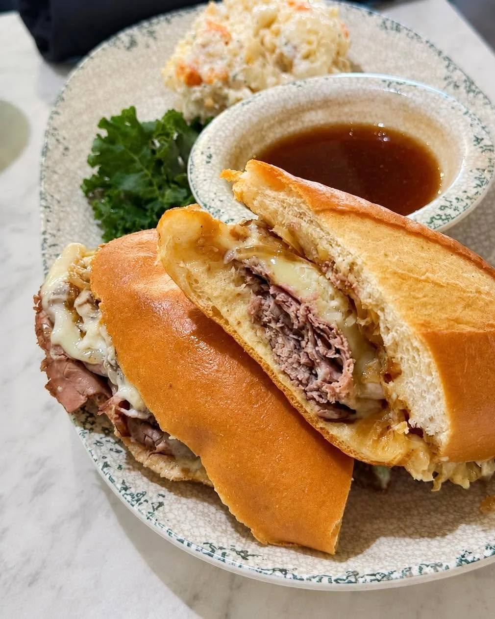 A returning fall favorite! Our French Onion Dip Sandwich is back on the Falling for Winter specials menu.