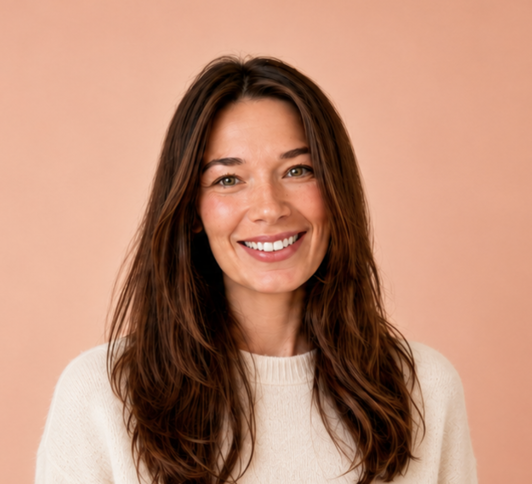 Daria Sur, instructional designer, in her workspace in Napa, California.